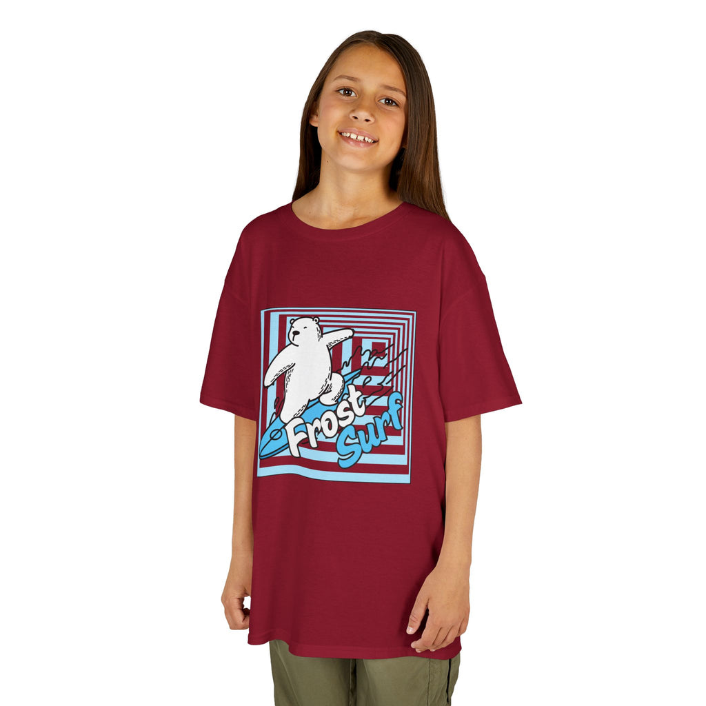 Kids Tee — 'Frost Surf' Polar Bear Surfing Graphic