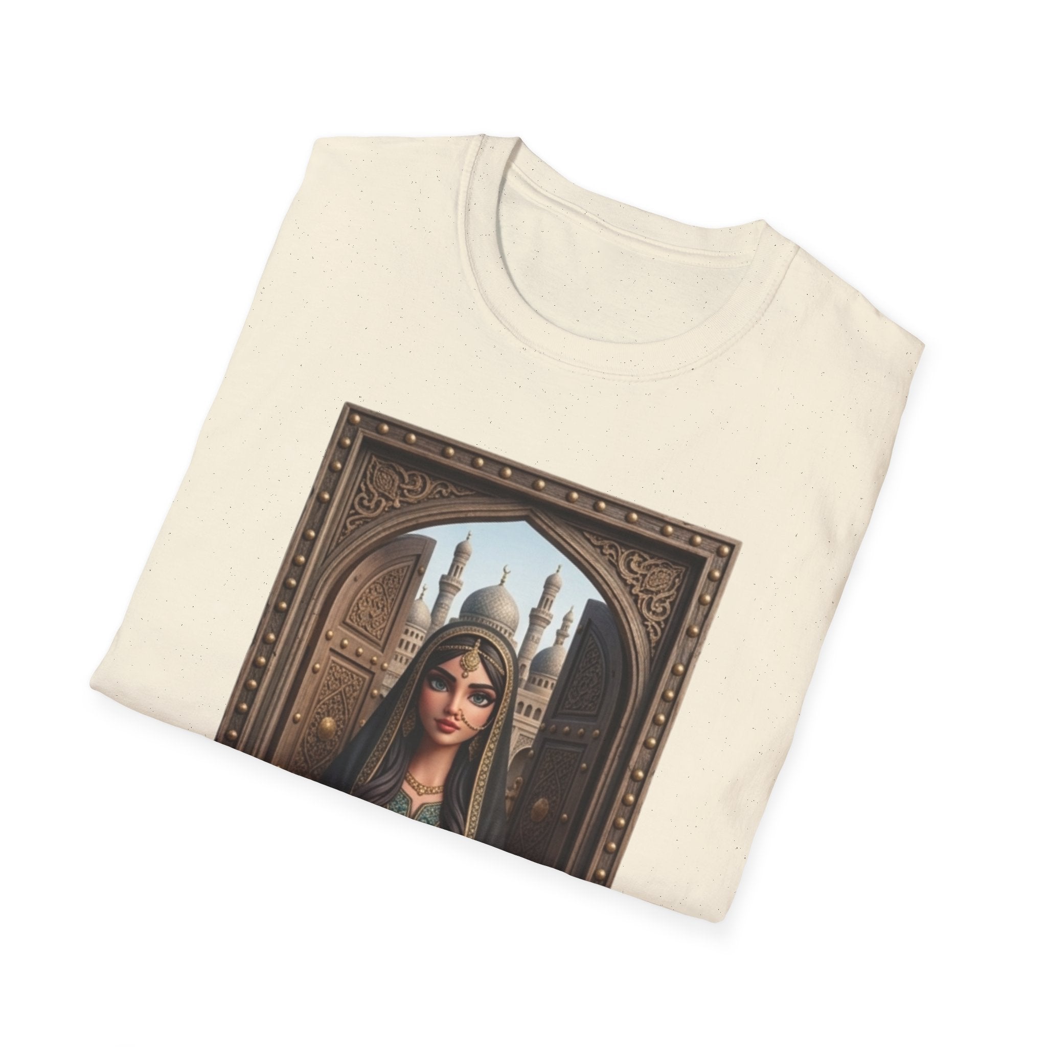 Arabian Princess Portrait T-Shirt — Arabic Calligraphy Design