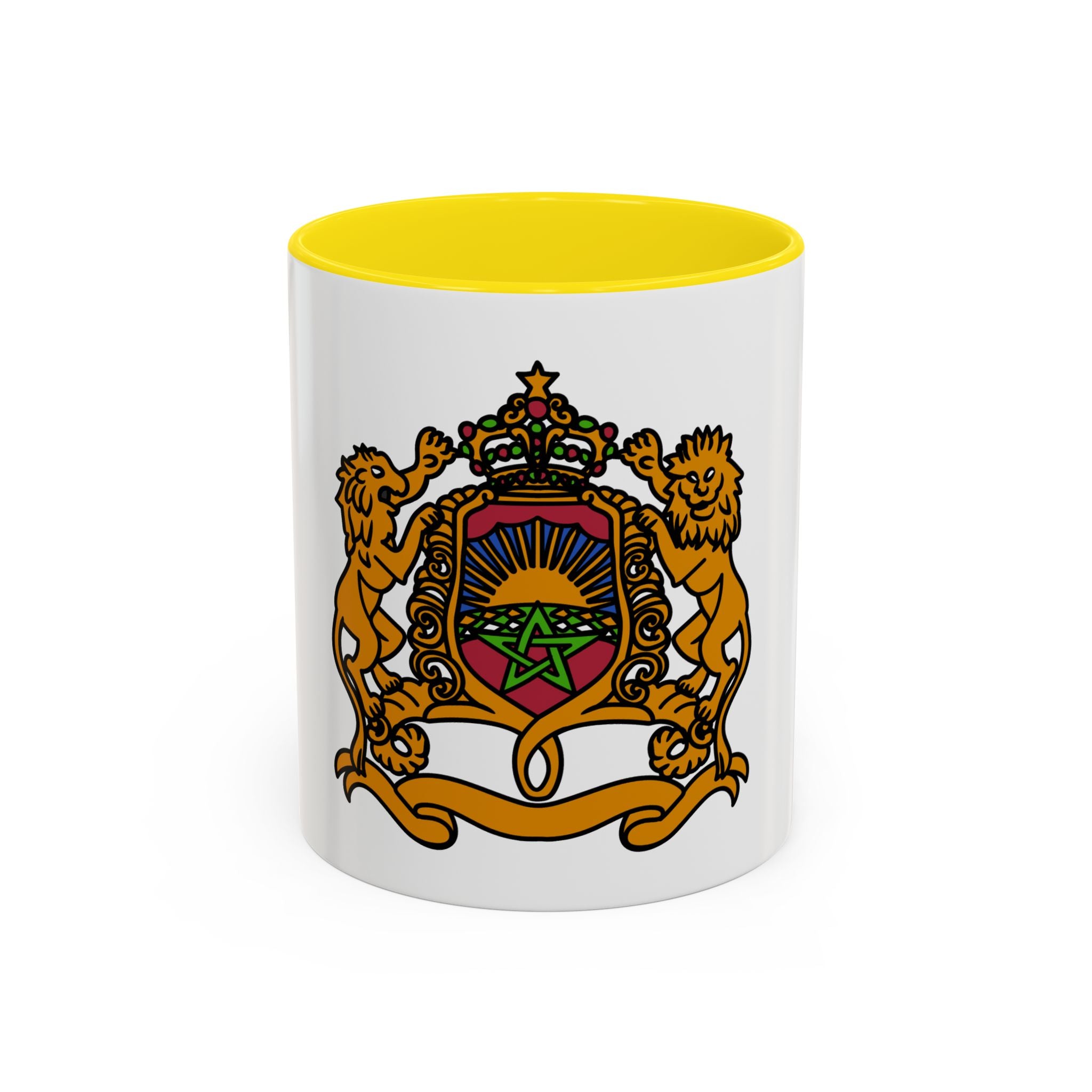 Morocco Coat of Arms Accent Coffee Mug – Moroccan Flag 11/15oz
