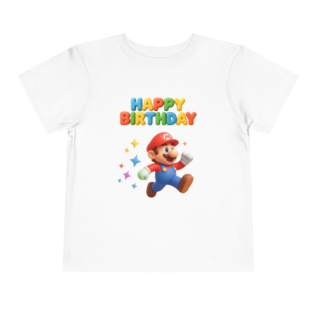 Mario Birthday Toddler Short Sleeve Tee
