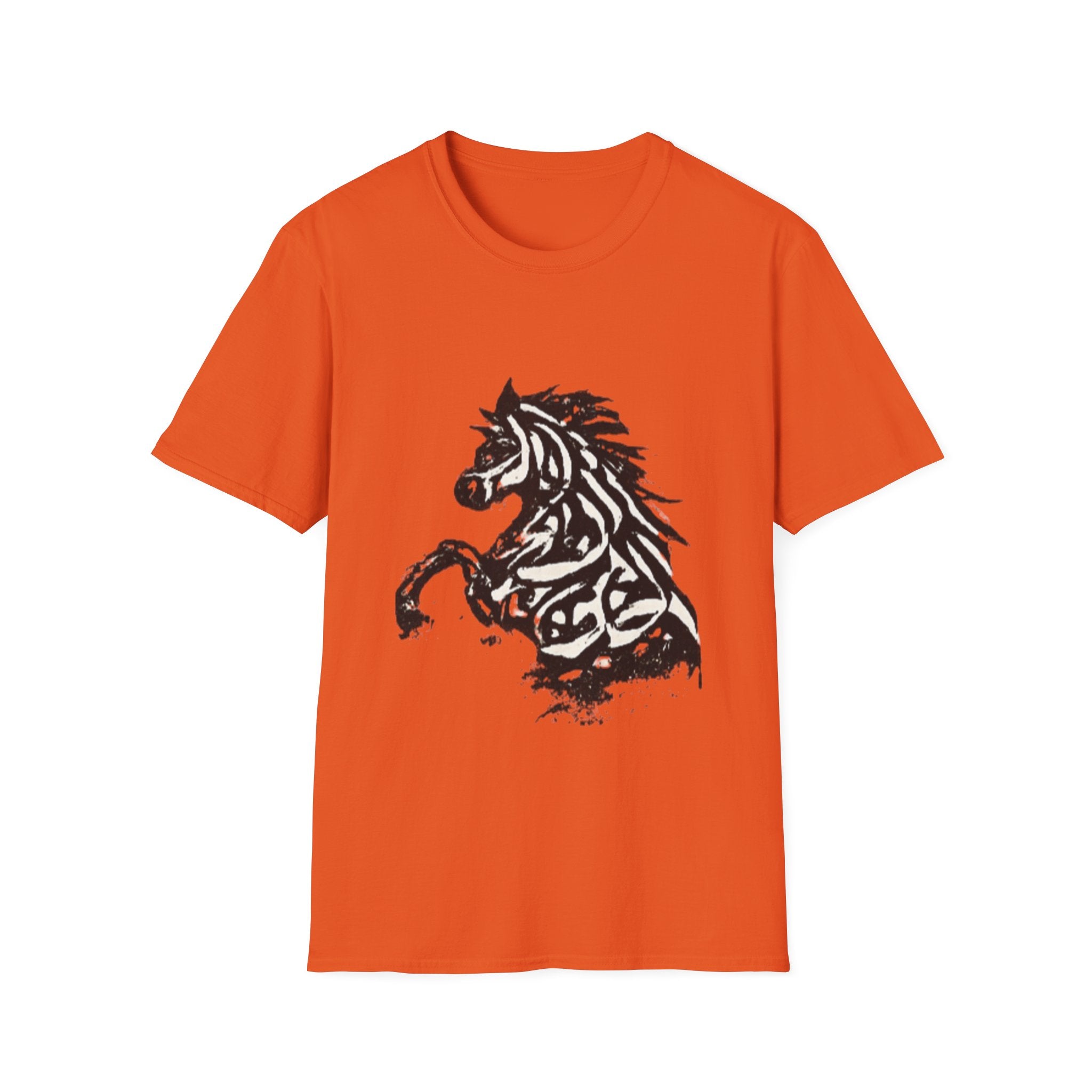 Tribal Stallion T‑Shirt — Bold Black Horse Graphic