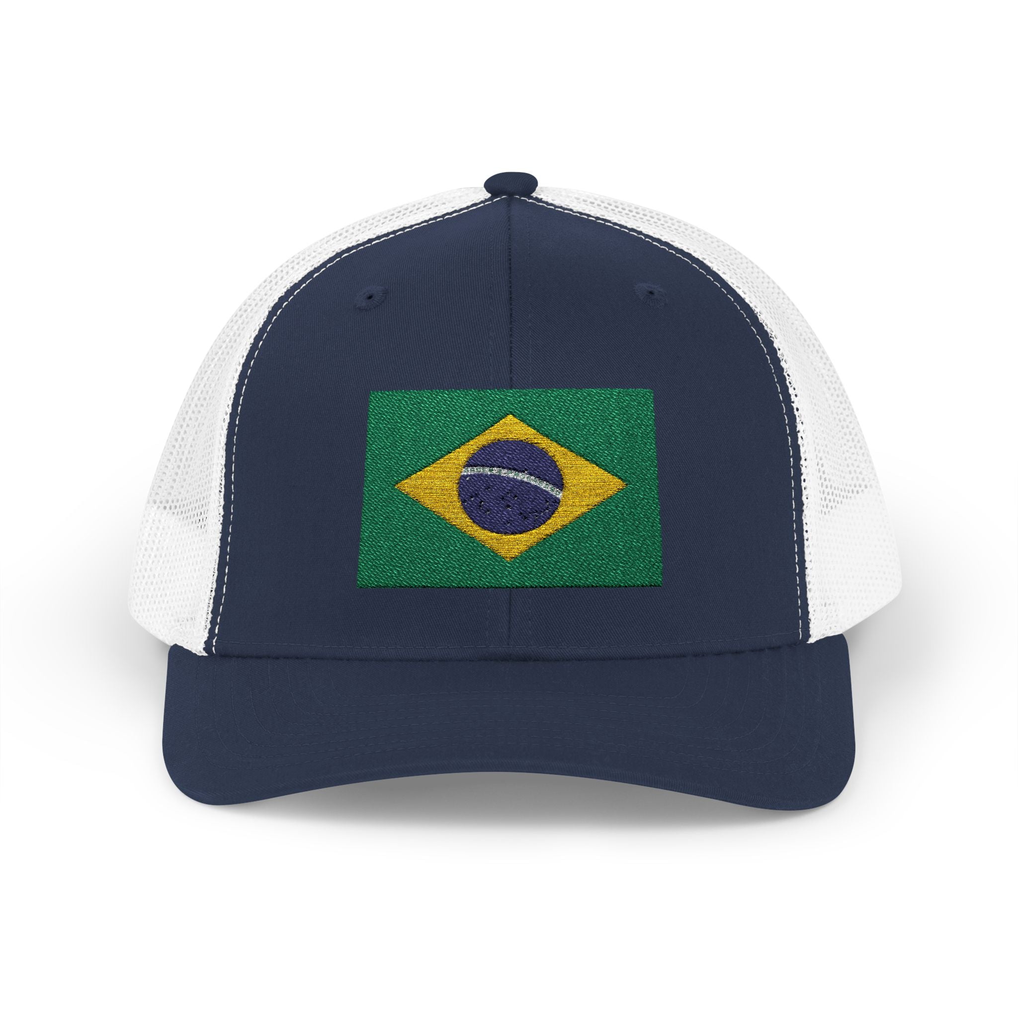 Brazil Flag Snapback Trucker Cap — Embroidered Brazilian Flag Hat