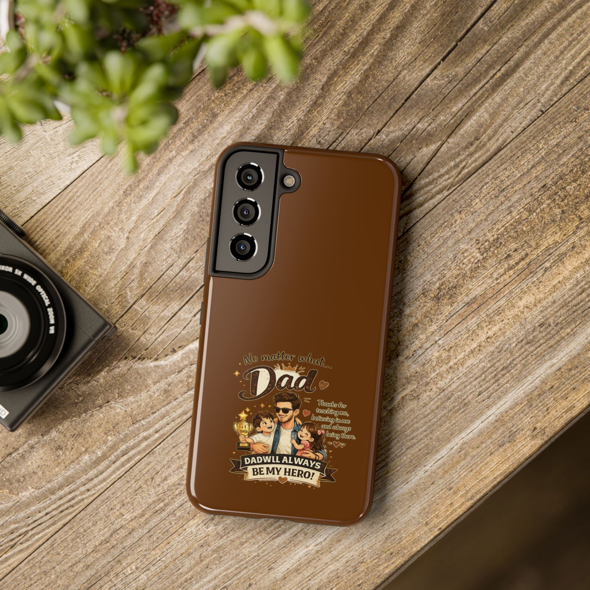 Dad I’ll Always Be My Hero Tough Phone Case — Father’s Day Protective Phone Cover
