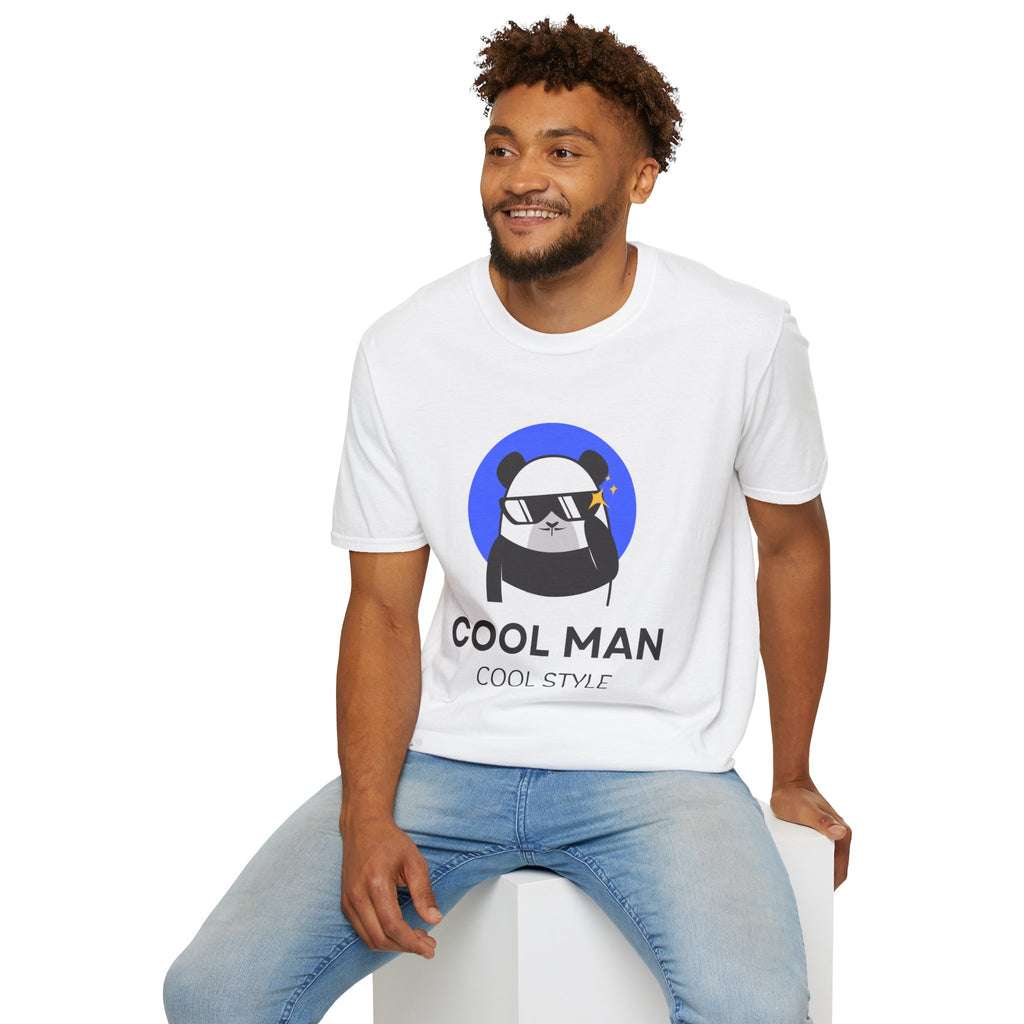 Cool Man Panda T-Shirt — 'Cool Man Cool Style' Graphic Tee
