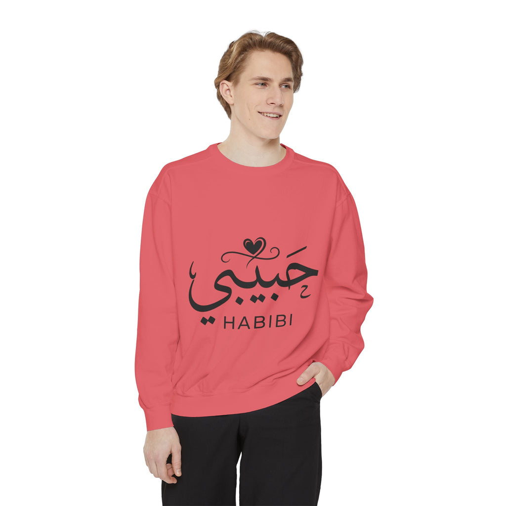 Habibi Sweatshirt — Arabic 'Habibi' Love Script Cozy Sweater