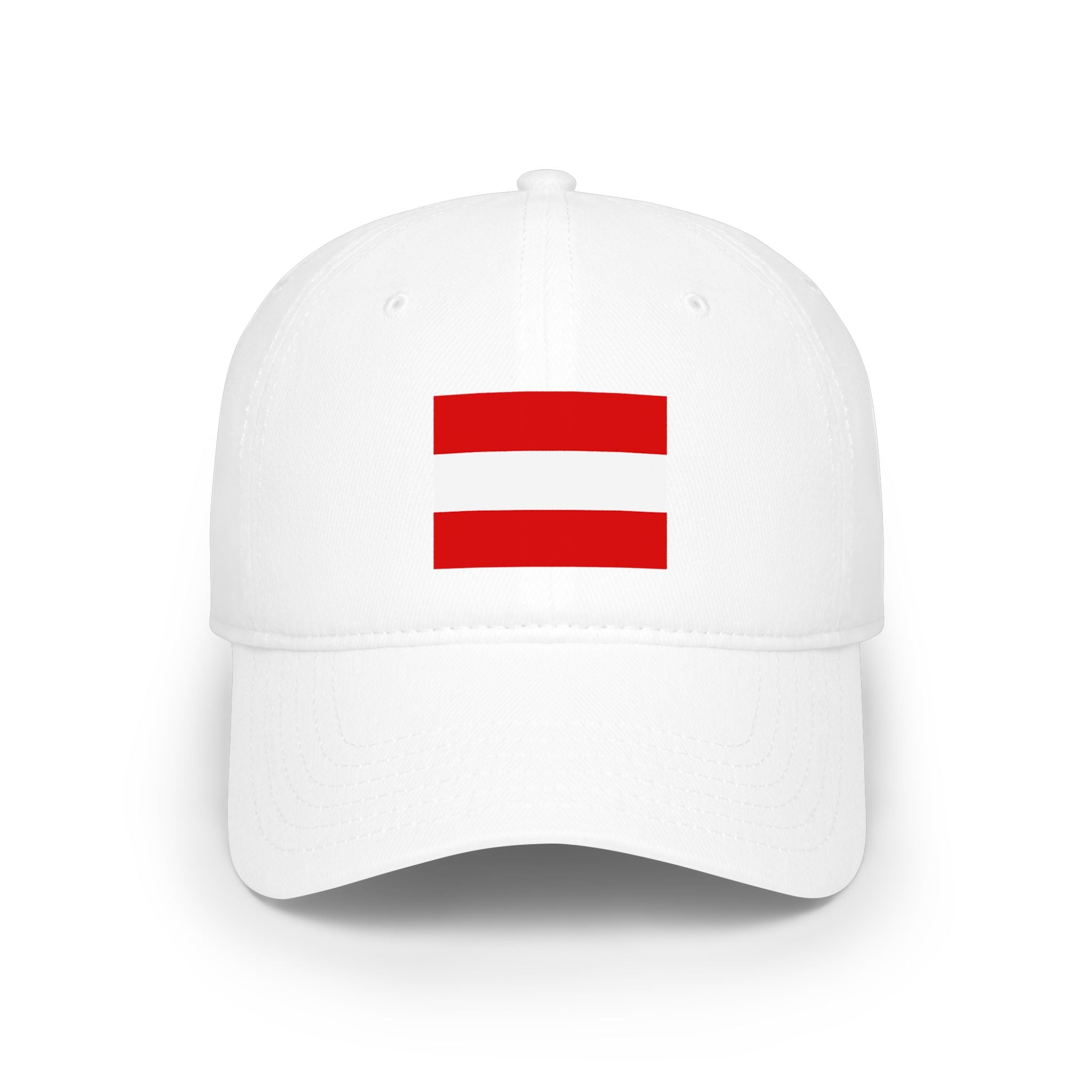 Austria Red Equal Sign Cap – Minimalist Equality Baseball Hat