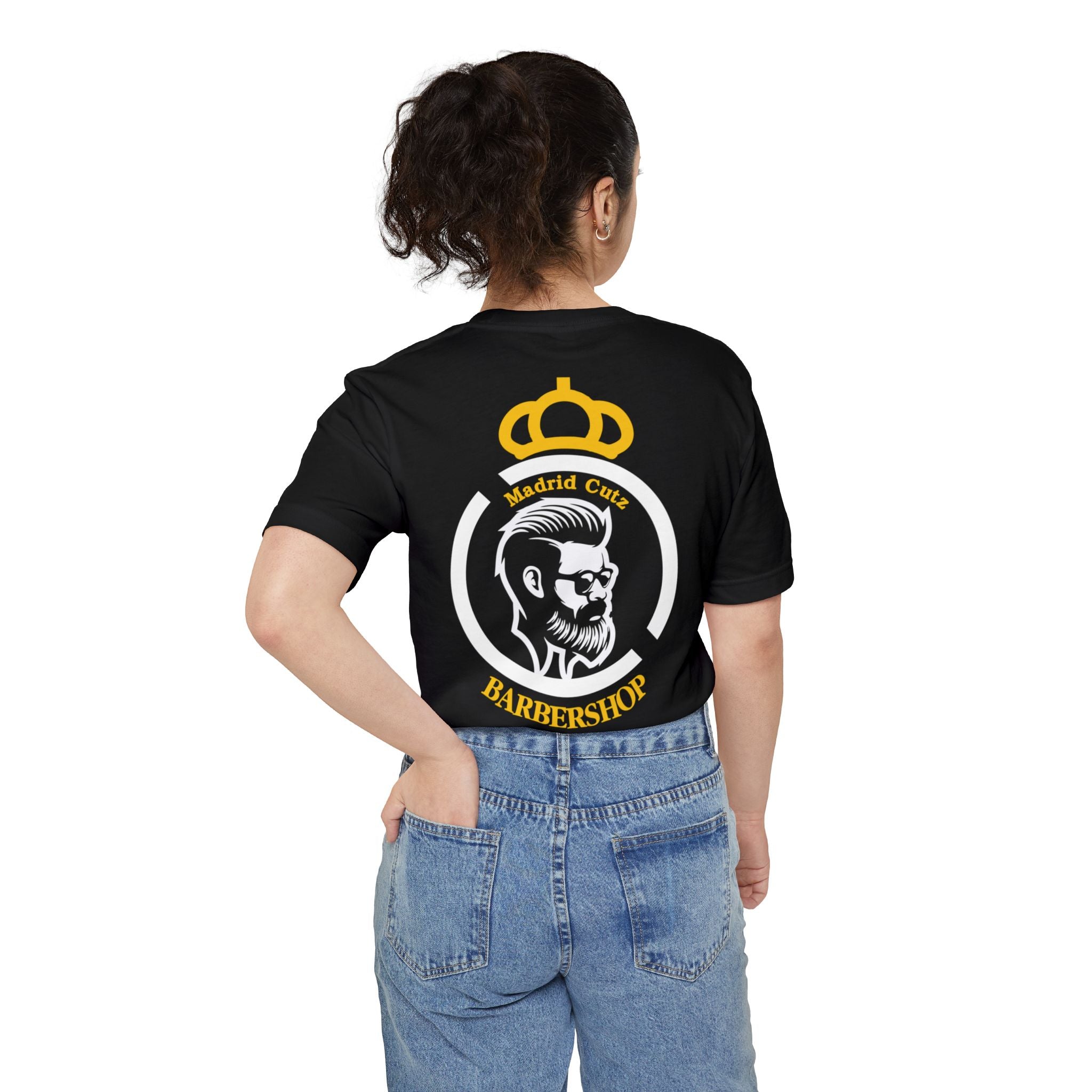 Barbershop Pocket T-Shirt — Madrid Cutz Logo Tee