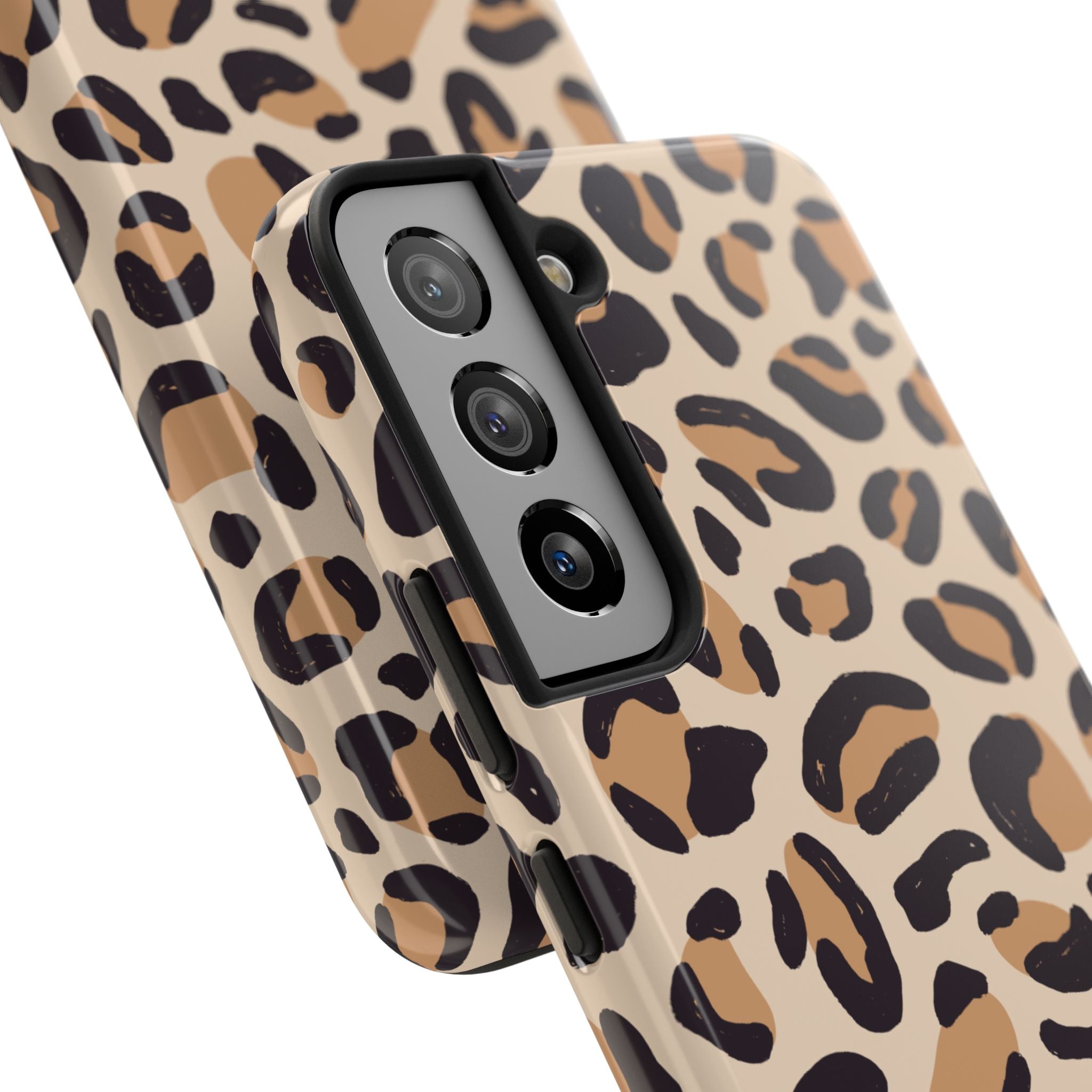 Leopard Print Tough Phone Case – Durable Glam Protective Cover