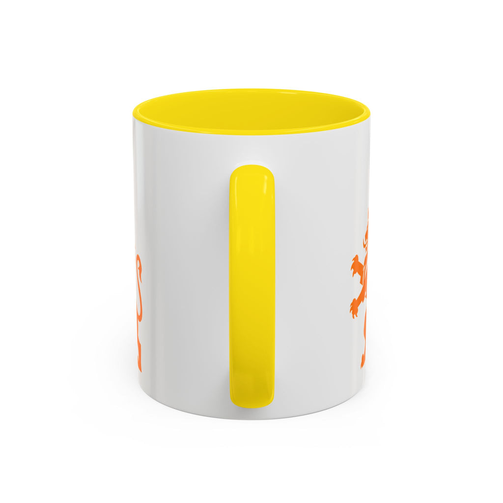 Netherlands 2026 Soccer Fan Coffee Mug — Orange Lion Accent Mug