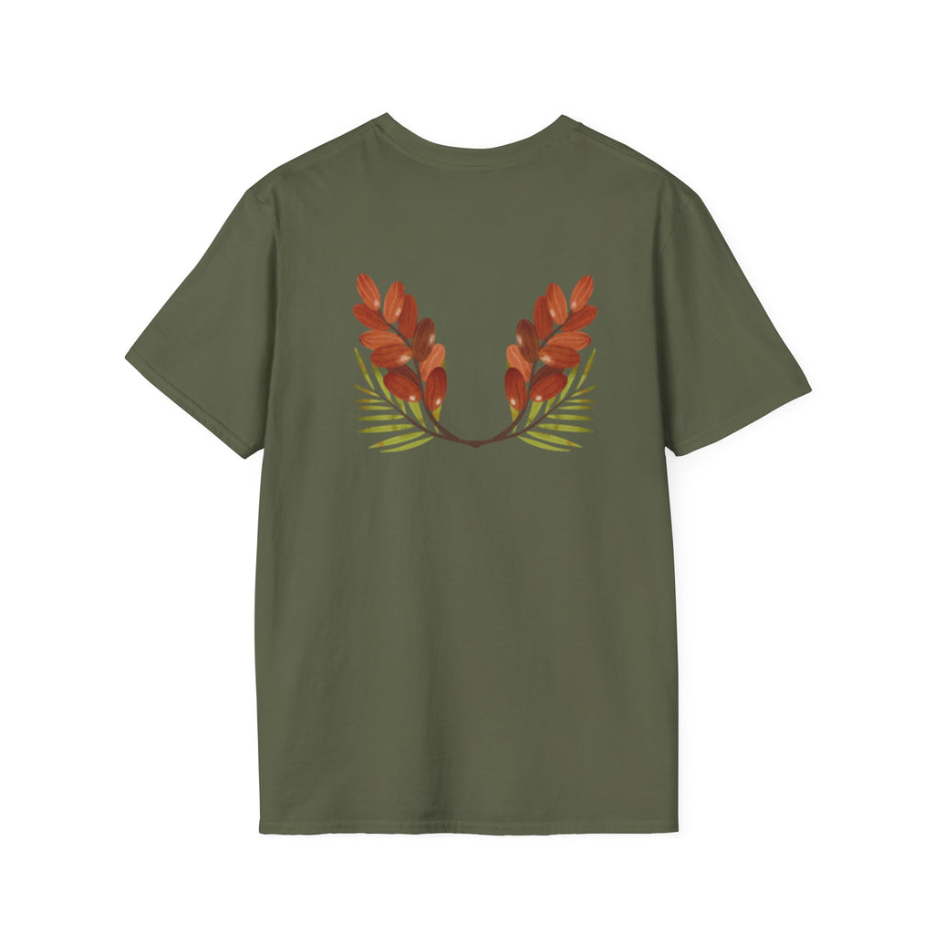 Arabic Palm & Date Leaves T-Shirt — وطن and Palm Tree Design