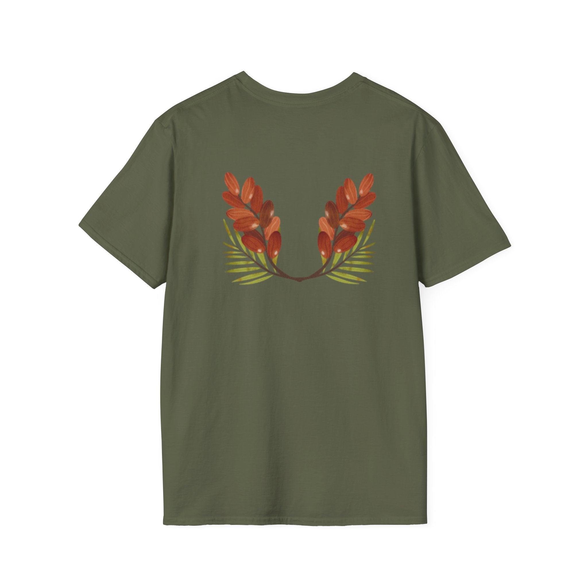 Arabic Palm & Date Leaves T-Shirt — وطن and Palm Tree Design