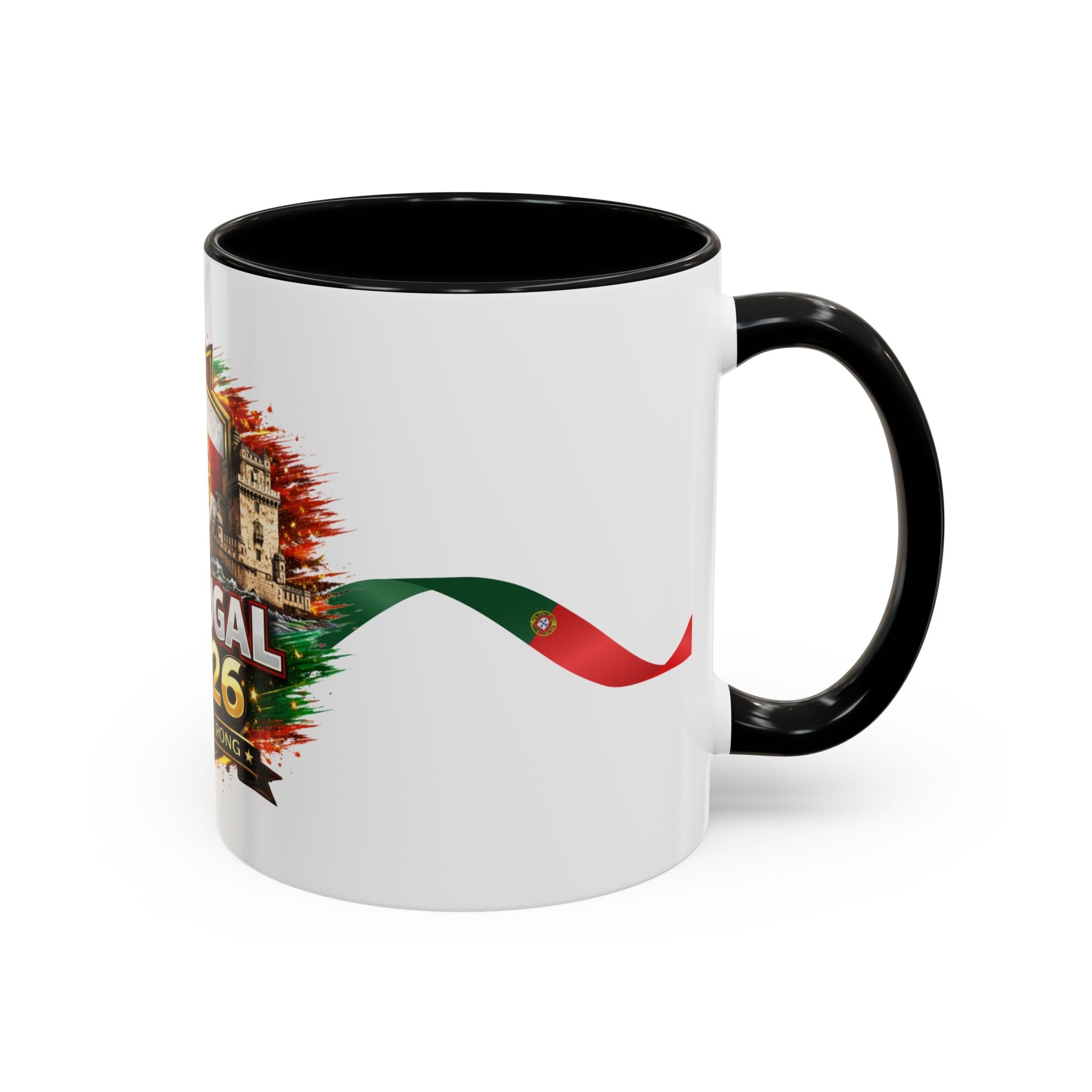 Portugal 2026 Soccer Mug – Portugal Flag & Crest Accent Coffee Cup