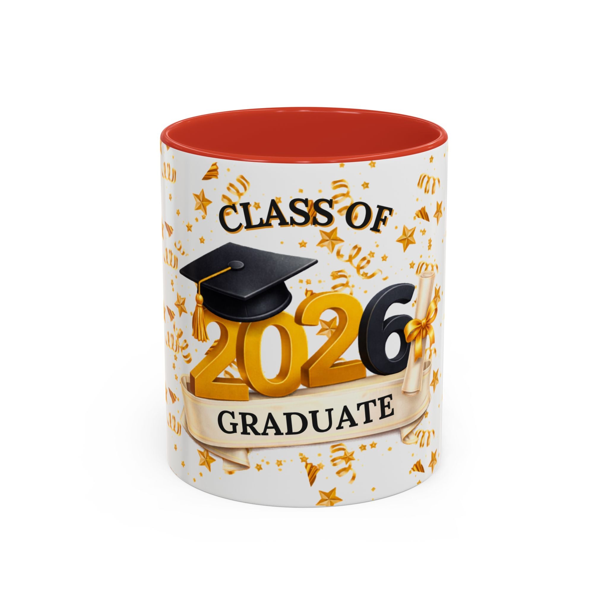 Class of 2026 Graduate Accent Coffee Mug – Black Interior, Graduation Gift