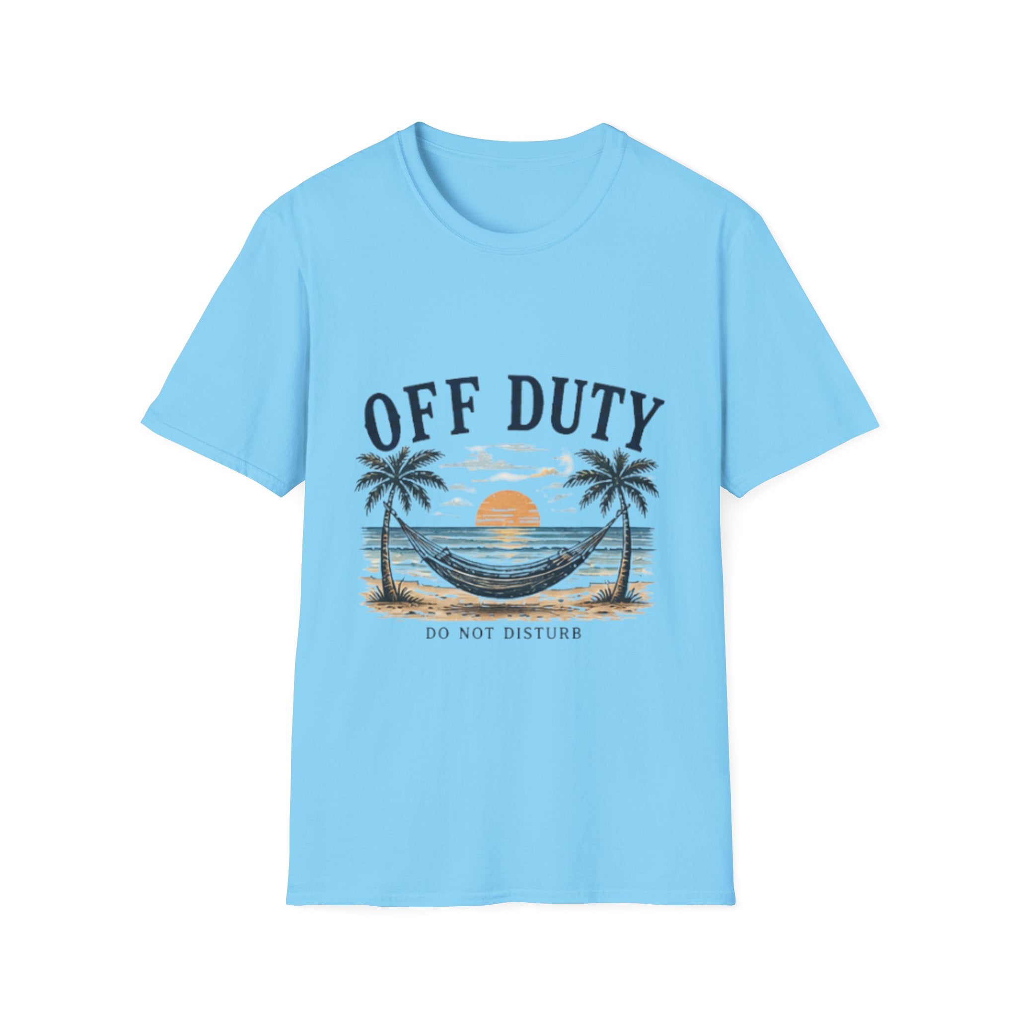 Off Duty Beach unisex T-Shirt — Hammock Sunset Vacation Tee