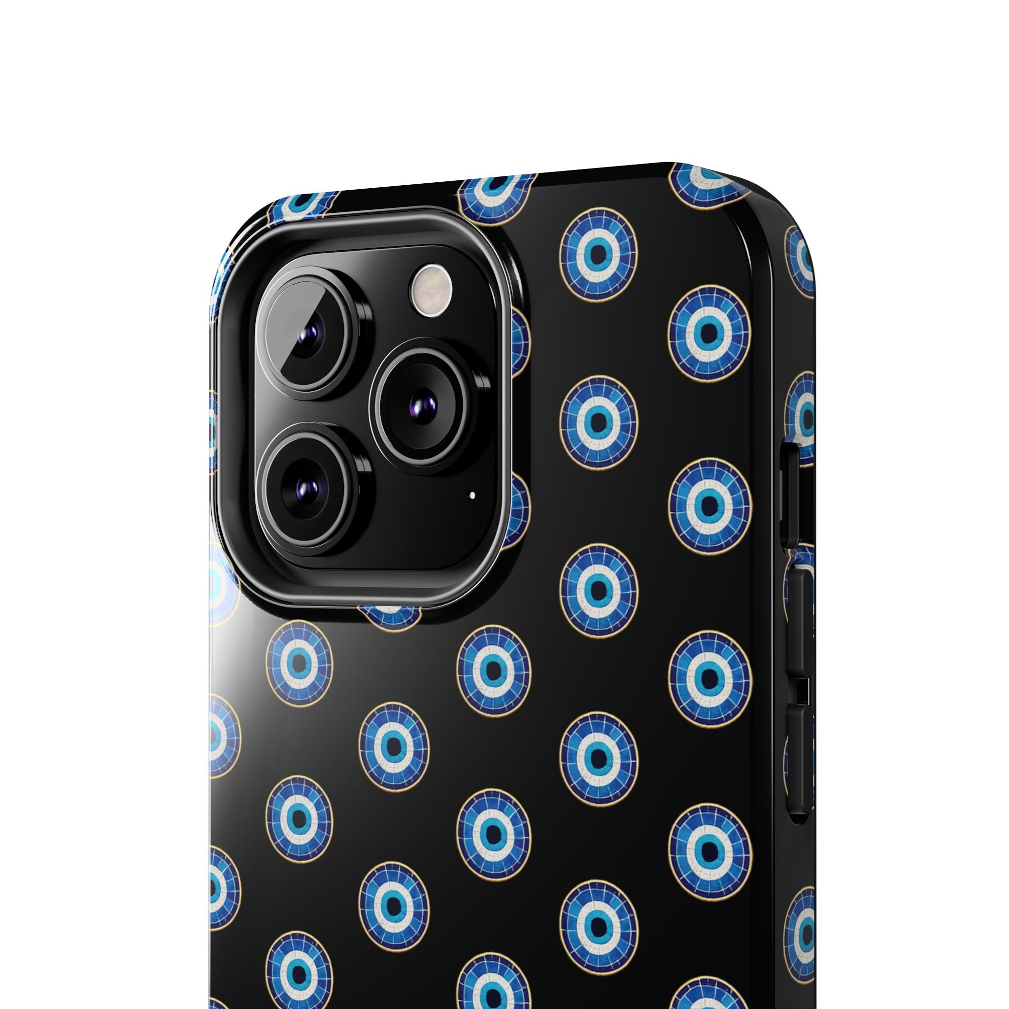 Evil Eye Pattern Tough Phone Case — Protective Blue Nazar Design