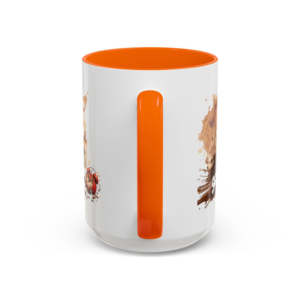 Cute Coffee Girl Accent Mug — Arabic Script Coffee Design (11/15oz)
