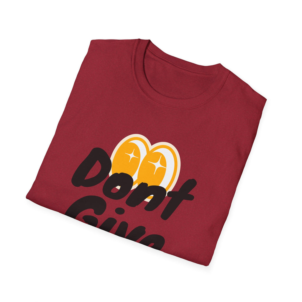 Don't Give Up T-Shirt — Motivational Graphic Tee with Positive Icons