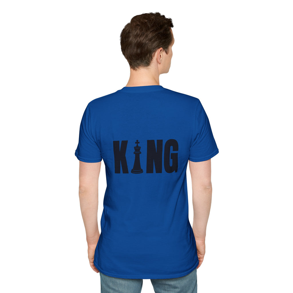 King Chess Piece T-Shirt — Bold Back Graphic for Chess Players & Fans