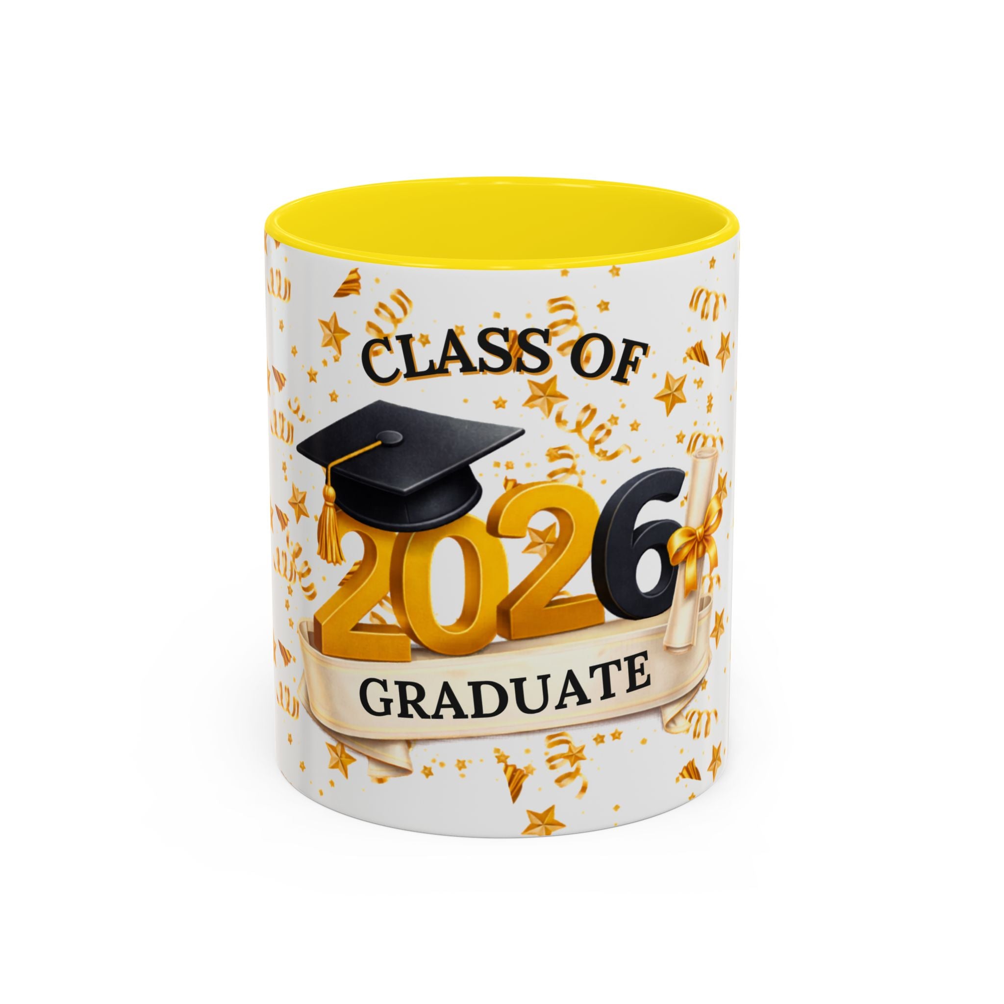 Class of 2026 Graduate Accent Coffee Mug – Black Interior, Graduation Gift