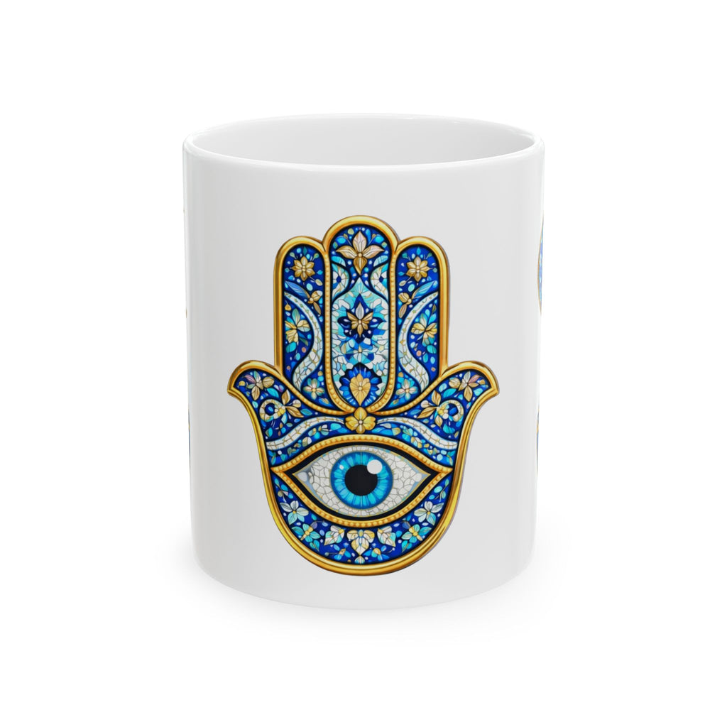 Hamsa Hand Ceramic Mug