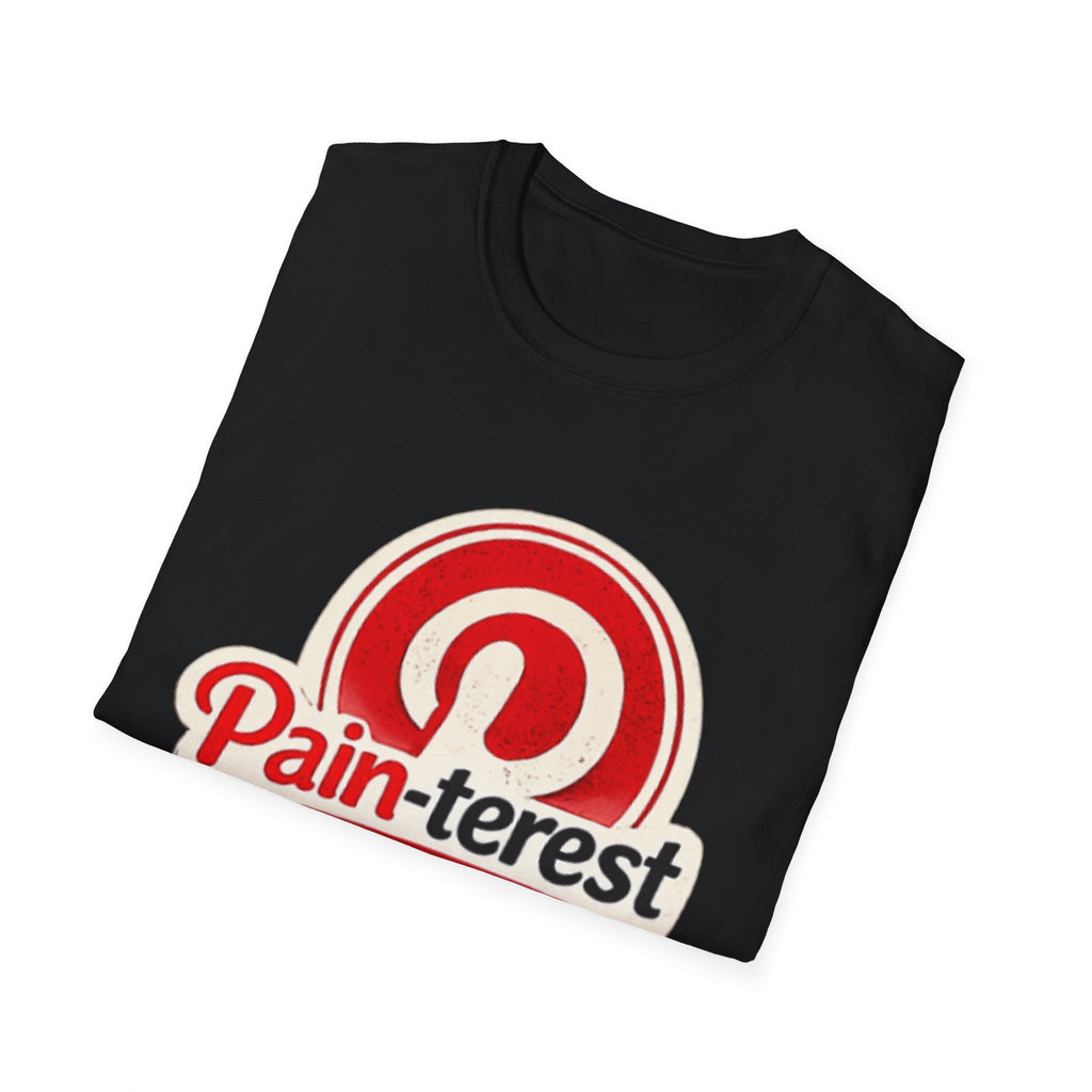 Pain-terest Graphic T-Shirt — "Pain-terest: Saving Ideas I’ll Never Do" Retro Logo