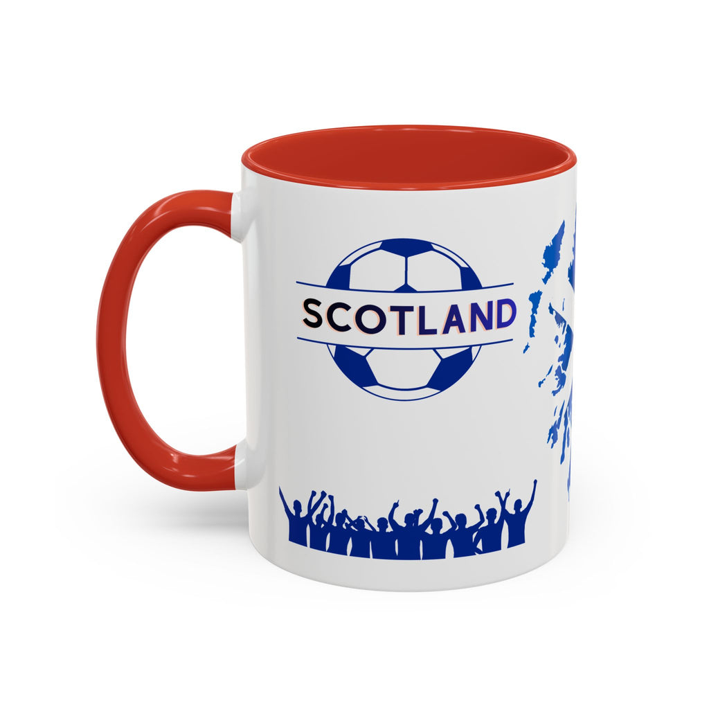 Scotland Soccer Fan Coffee Mug – Scottish Flag & Supporters 11/15oz Accent Mug