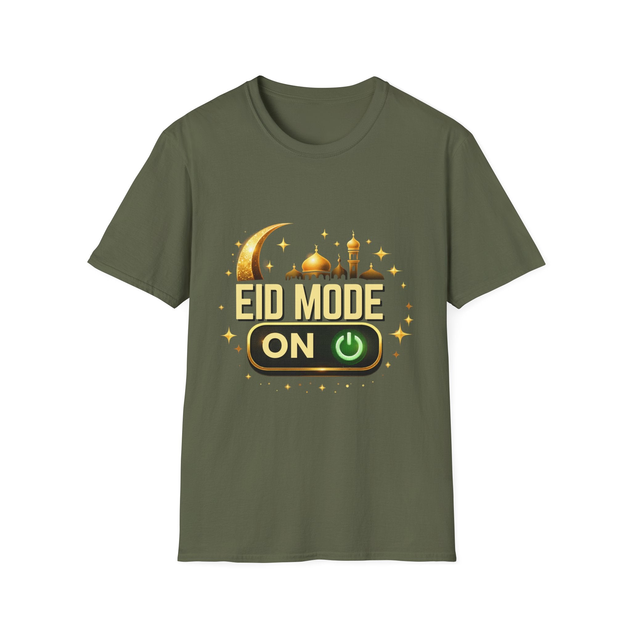 Eid Mode On T-Shirt — Festive Ramadan & Eid Celebration Tee