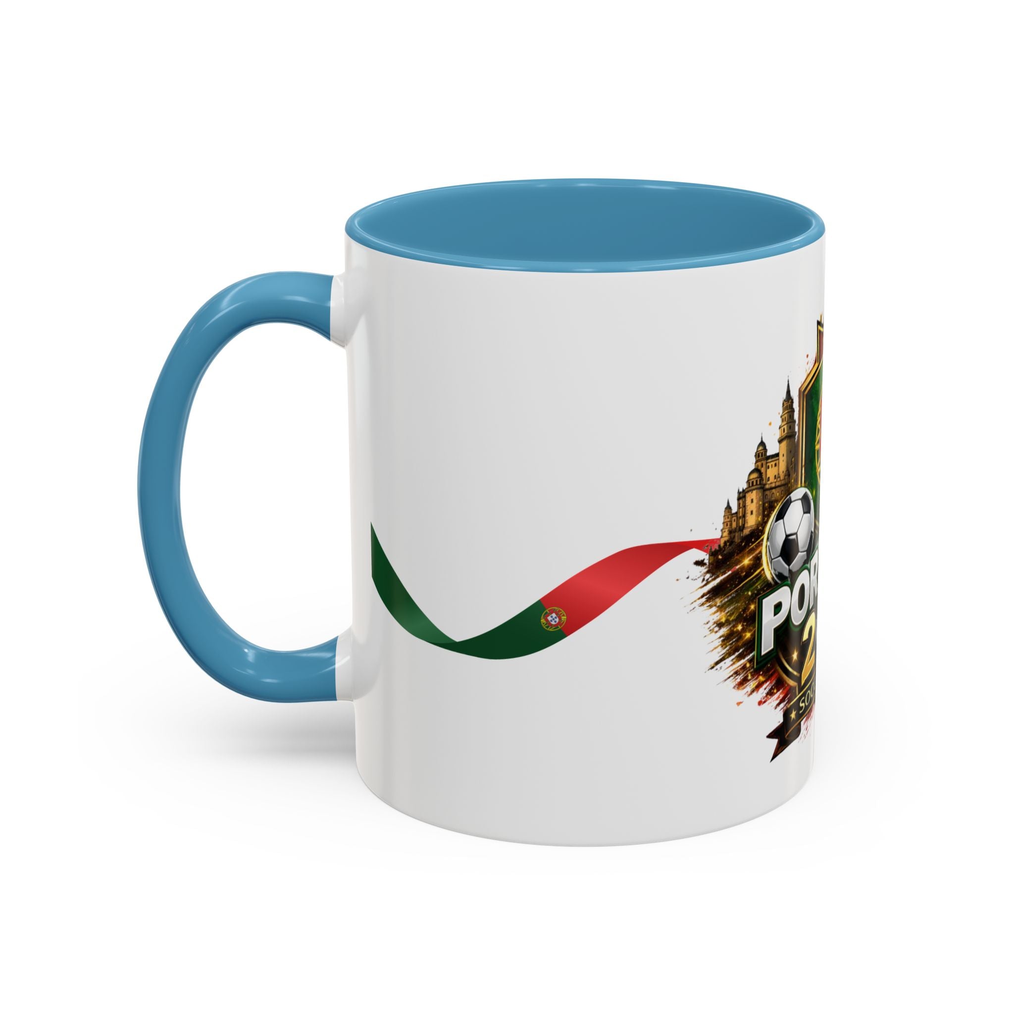 Portugal 2026 Soccer Mug – Portugal Flag & Crest Accent Coffee Cup