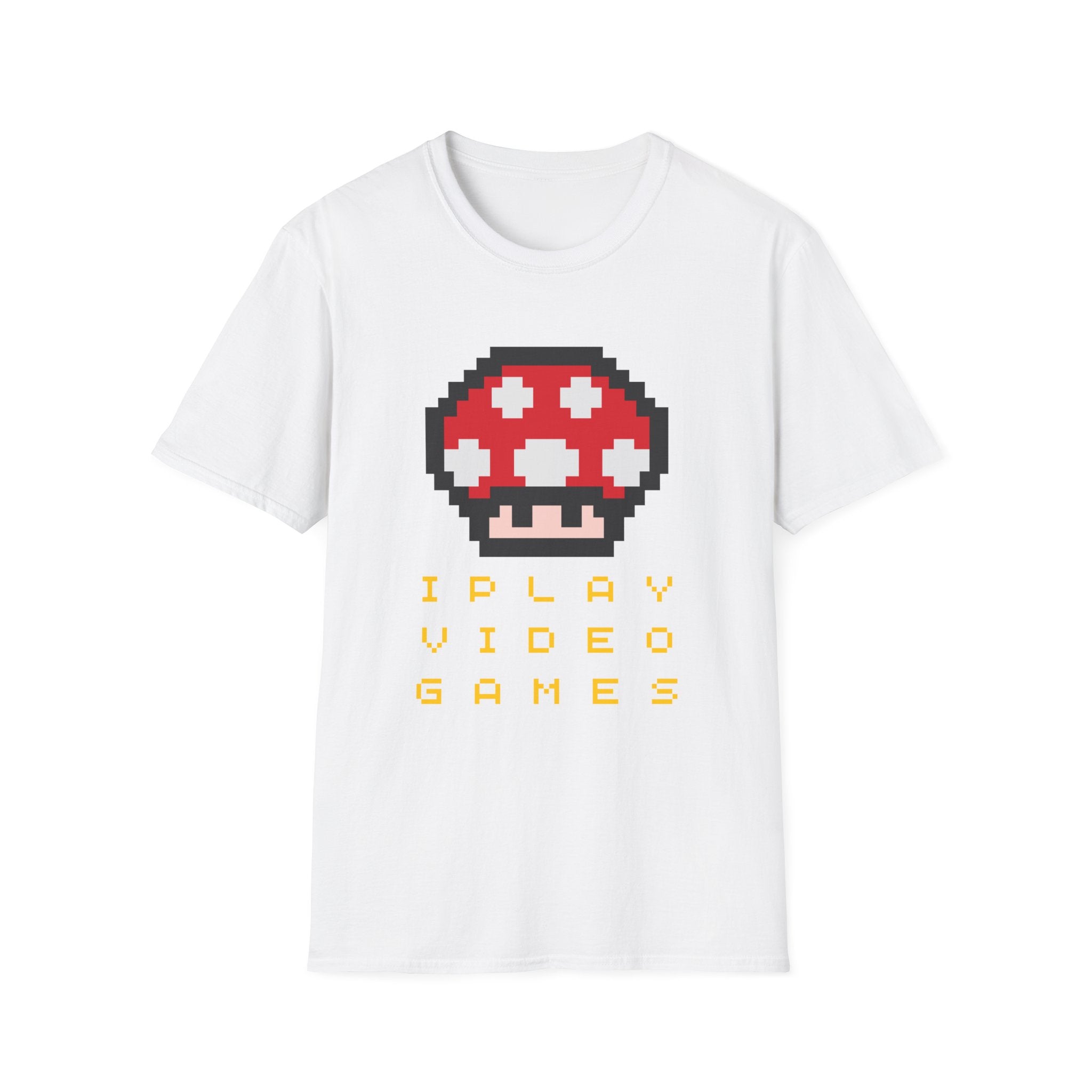 Pixel Mushroom "I Play Video Games" T-Shirt