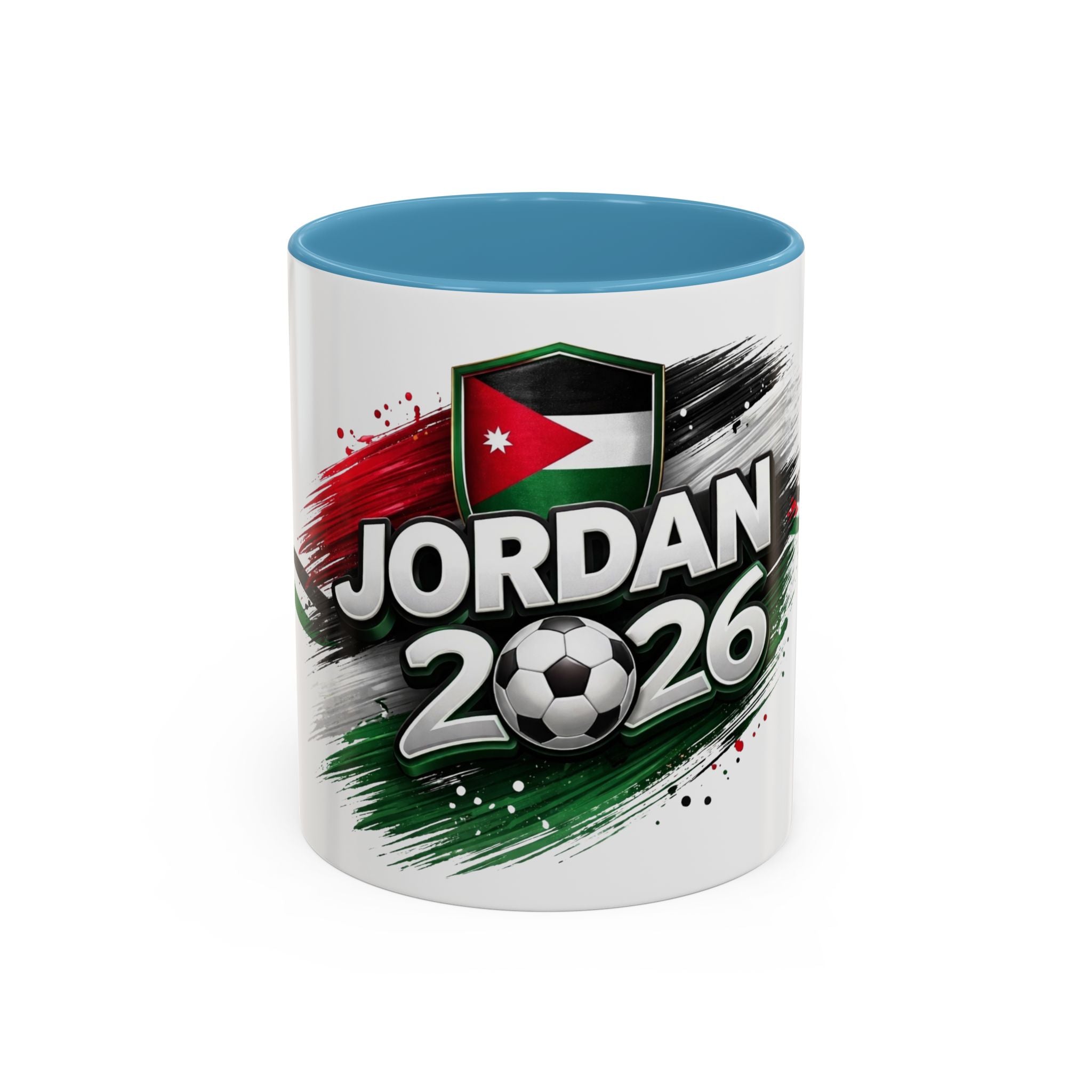 Jordan 2026 Soccer Accent Coffee Mug – Jordan Flag Football Fan Gift (11/15oz)
