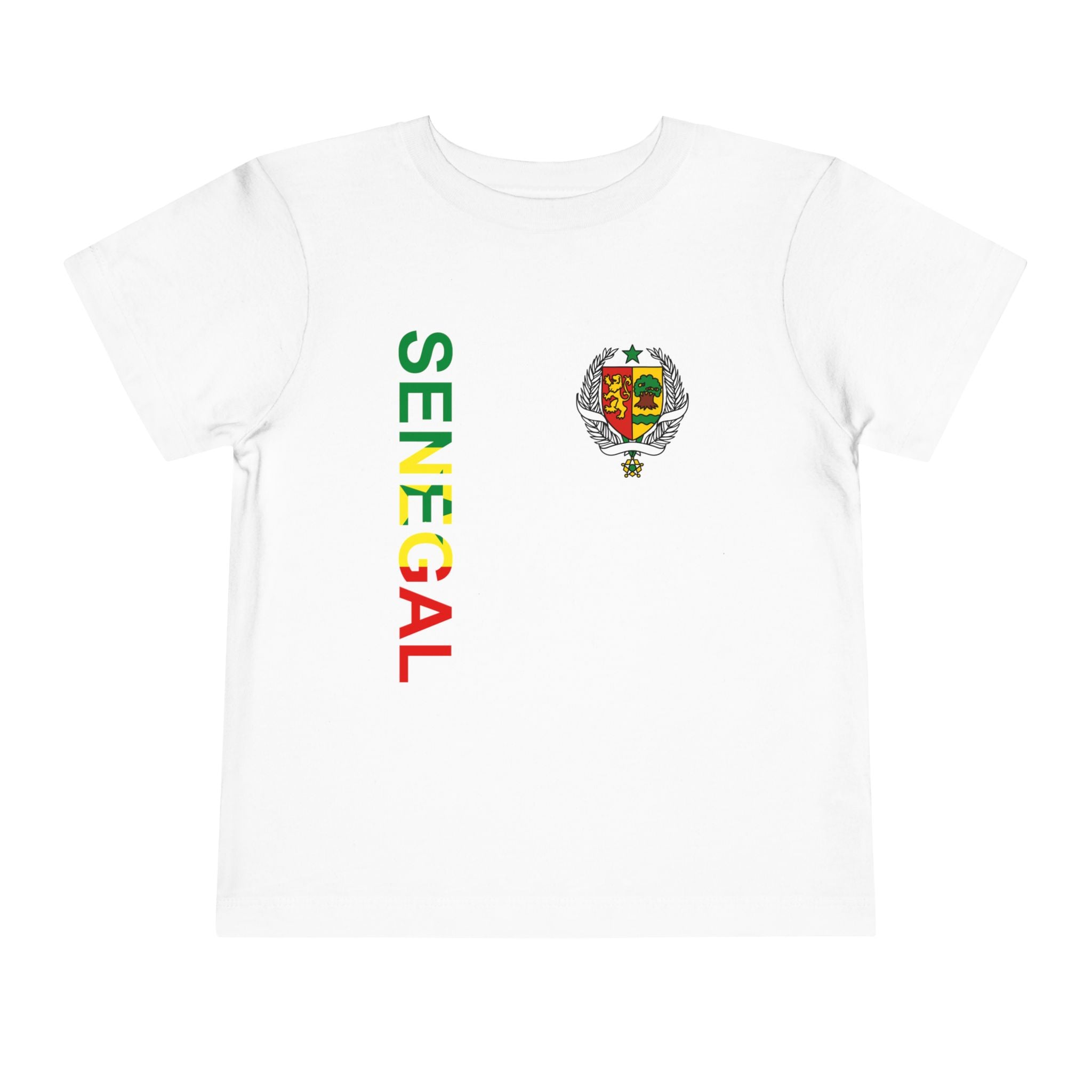 Senegal Toddler Tee — Senegal Flag & Coat of Arms Kids Shirt