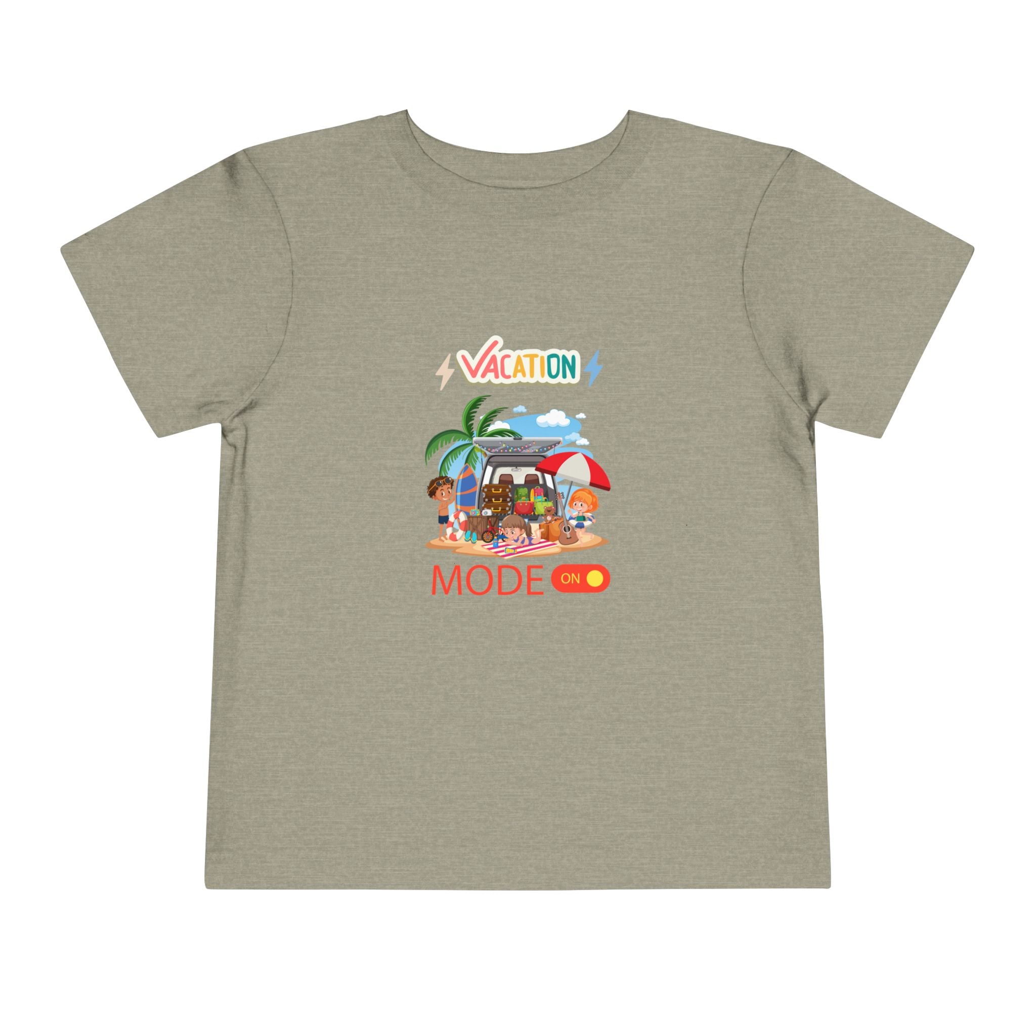Toddler Tee – "Vacation Mode" Beach Graphic Kids Shirt