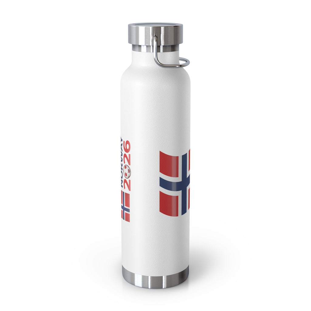 Norway Flag 22oz Vacuum Water Bottle – Insulated Copper Flask for Travel & Outdoor
