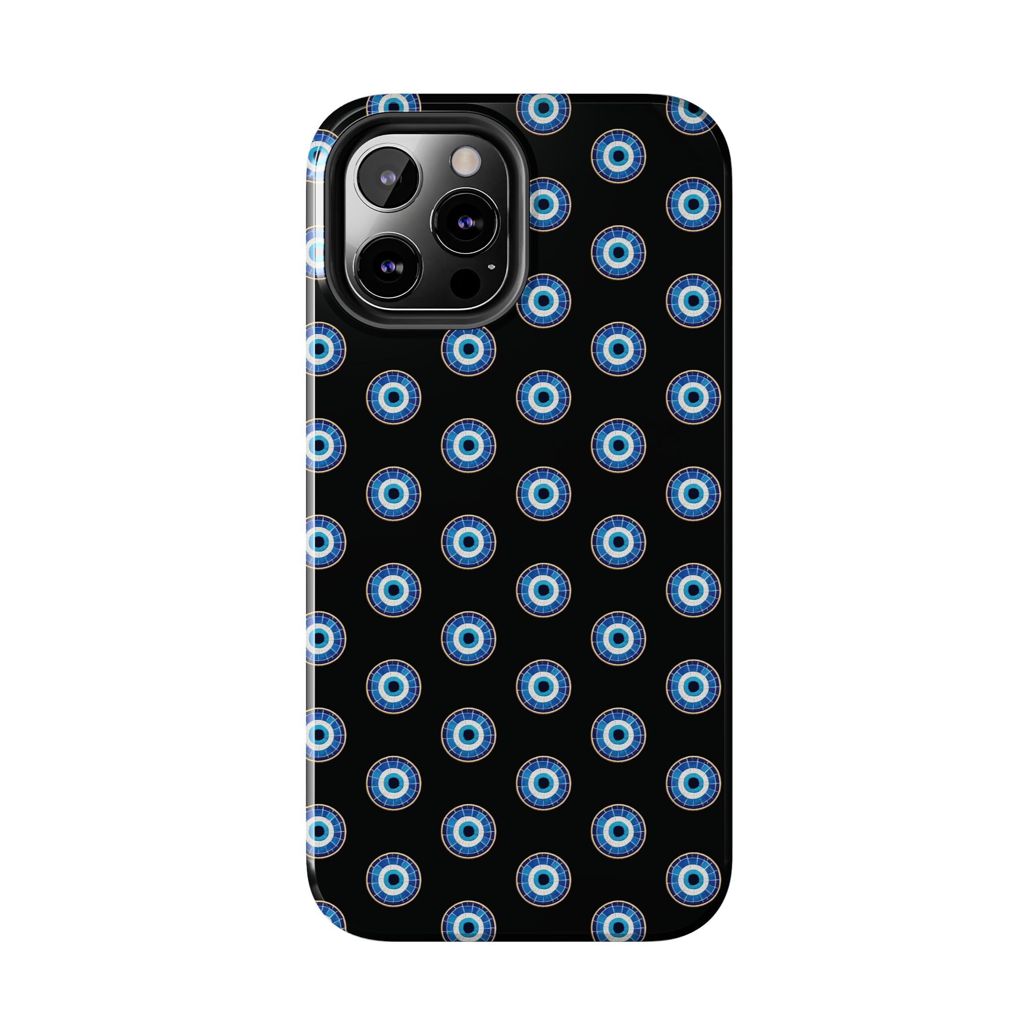 Evil Eye Pattern Tough Phone Case — Protective Blue Nazar Design