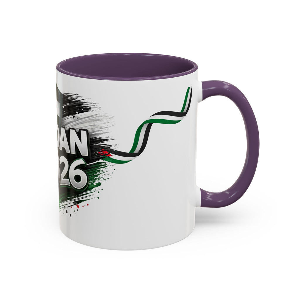 Jordan 2026 Soccer Accent Coffee Mug – Jordan Flag Football Fan Gift (11/15oz)
