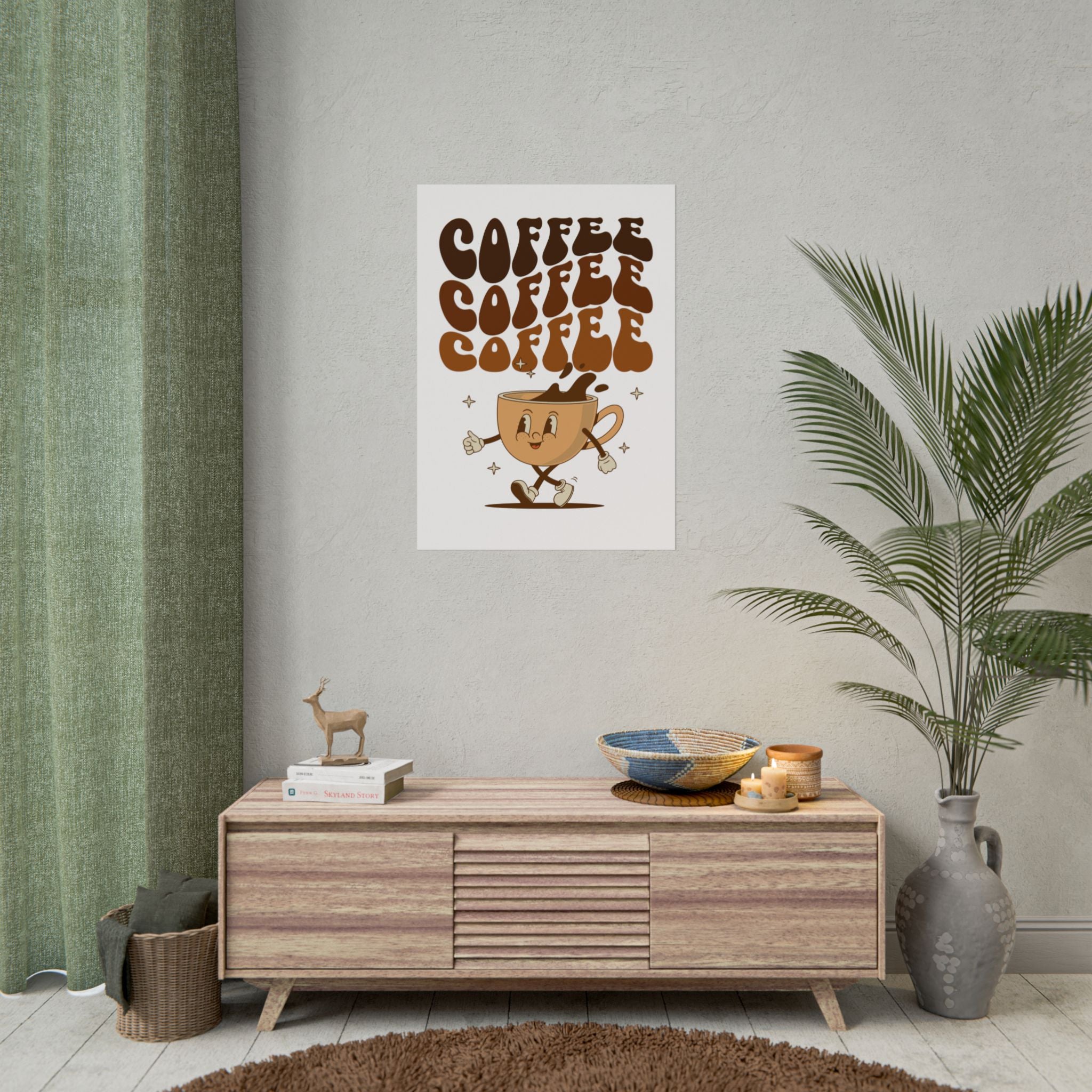 Drink coffee Rolled Posters