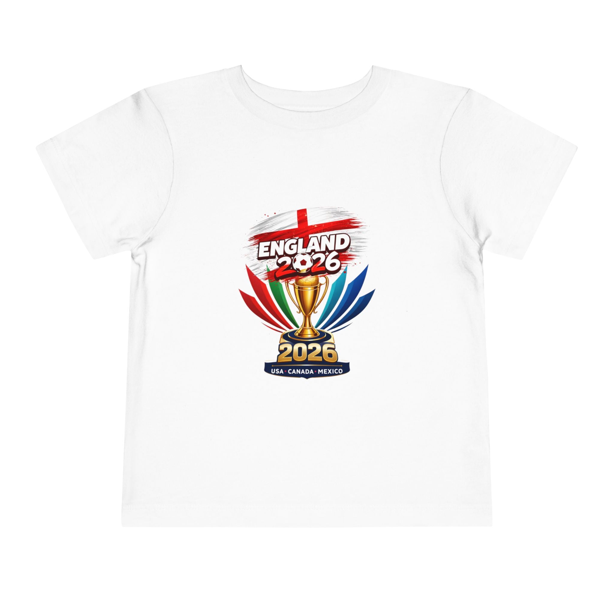 England 2026 Toddler Tee — Cup Trophy Soccer Shirt