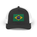 Brazil Flag Snapback Trucker Cap — Embroidered Brazilian Flag Hat