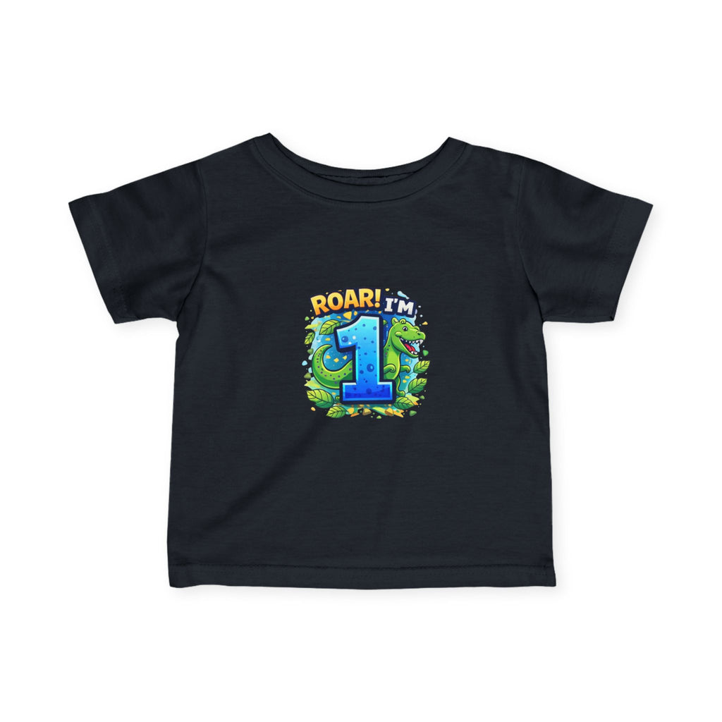 Roar! I'm One" Dinosaur First Birthday T-Shirt