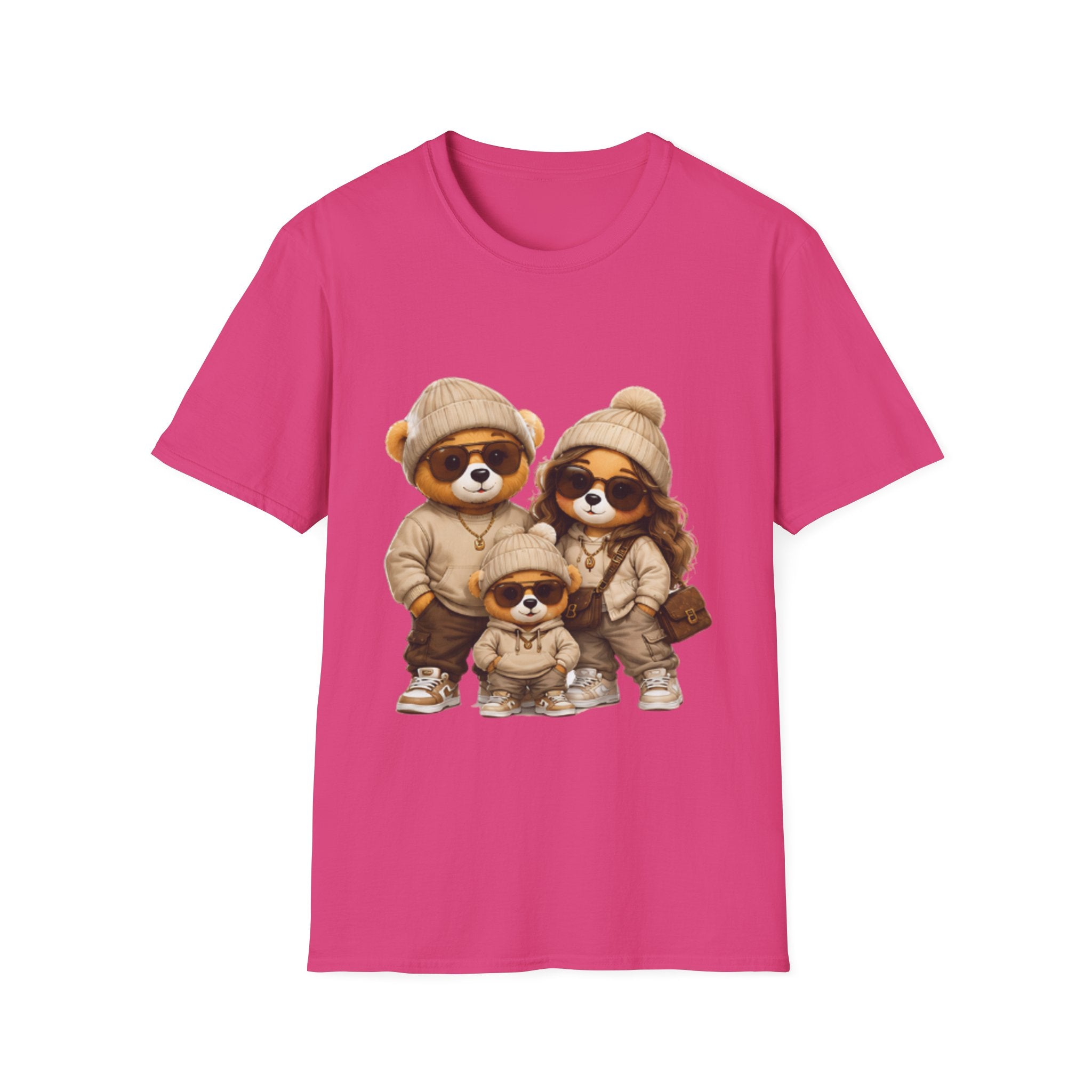 Cute Family Raccoon Trio unisex T-Shirt — Matching Cozy Outfit Graphic Tee