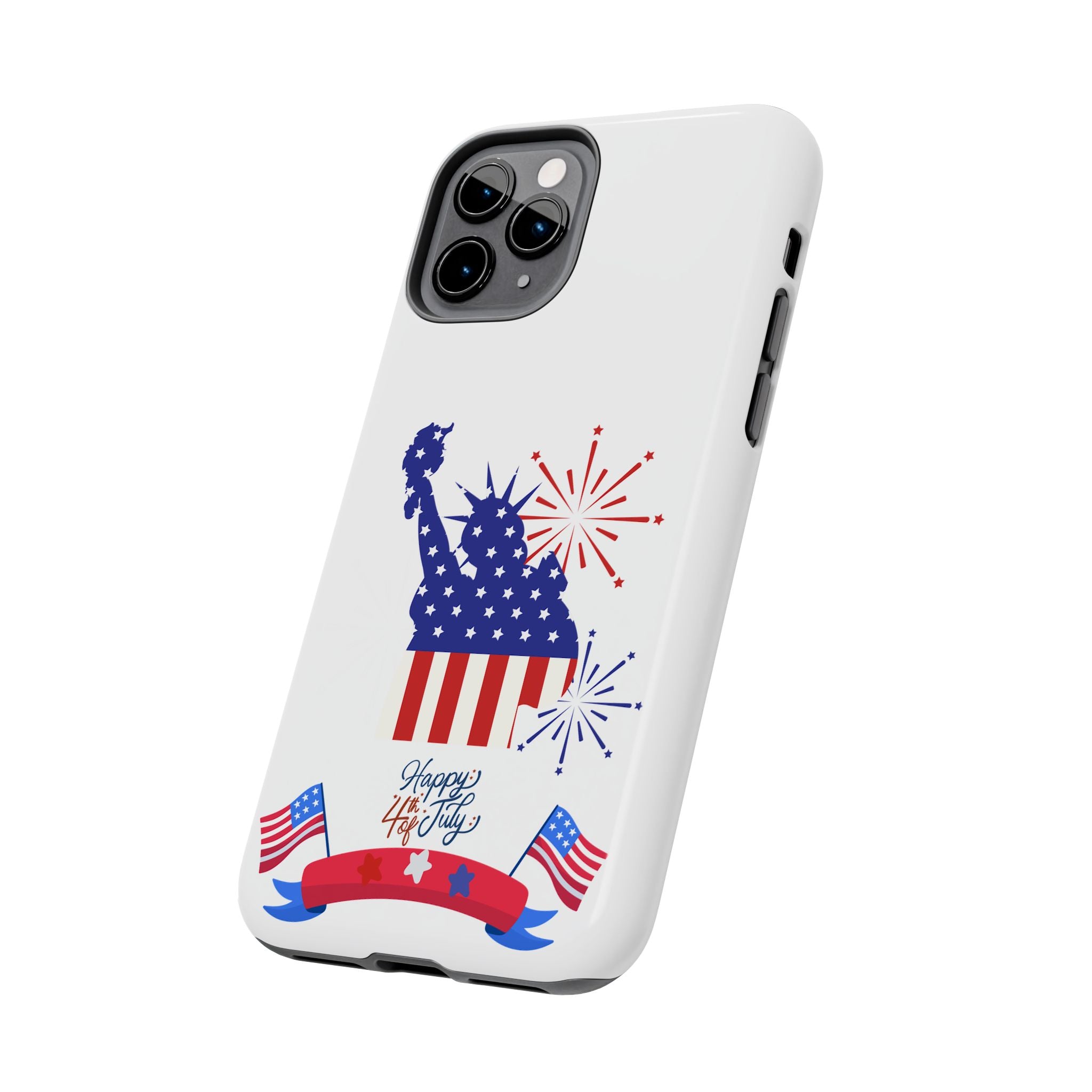 4th of July Tough Phone Case — Statue of Liberty USA Flag Design