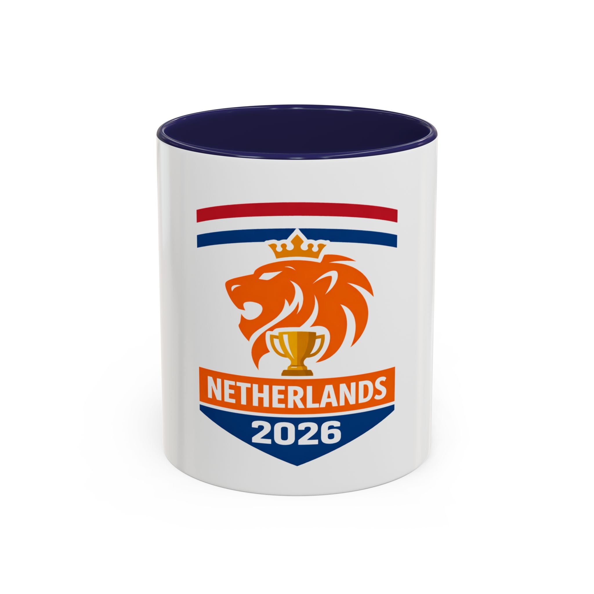 Netherlands 2026 Lion Crest Coffee Mug — Dutch Soccer Fan Gift