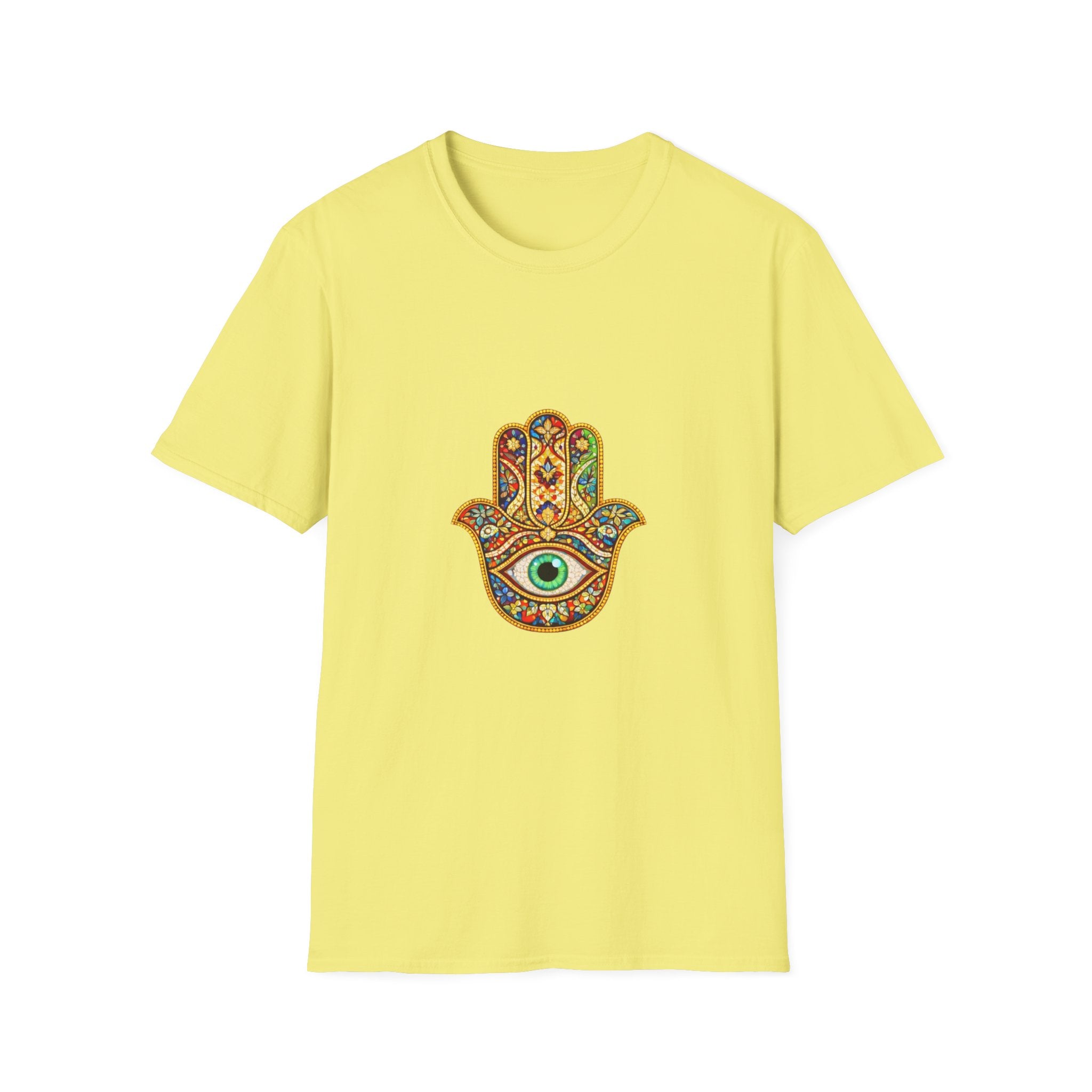 Hamsa Hand T-Shirt – Colorful Protective Eye Boho Tee