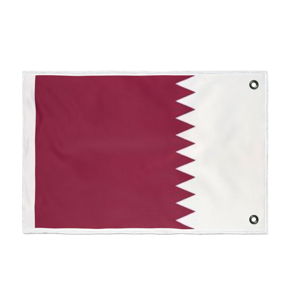 Qatar Double-Sided Flag - Outdoor & Indoor National Flag with Grommets