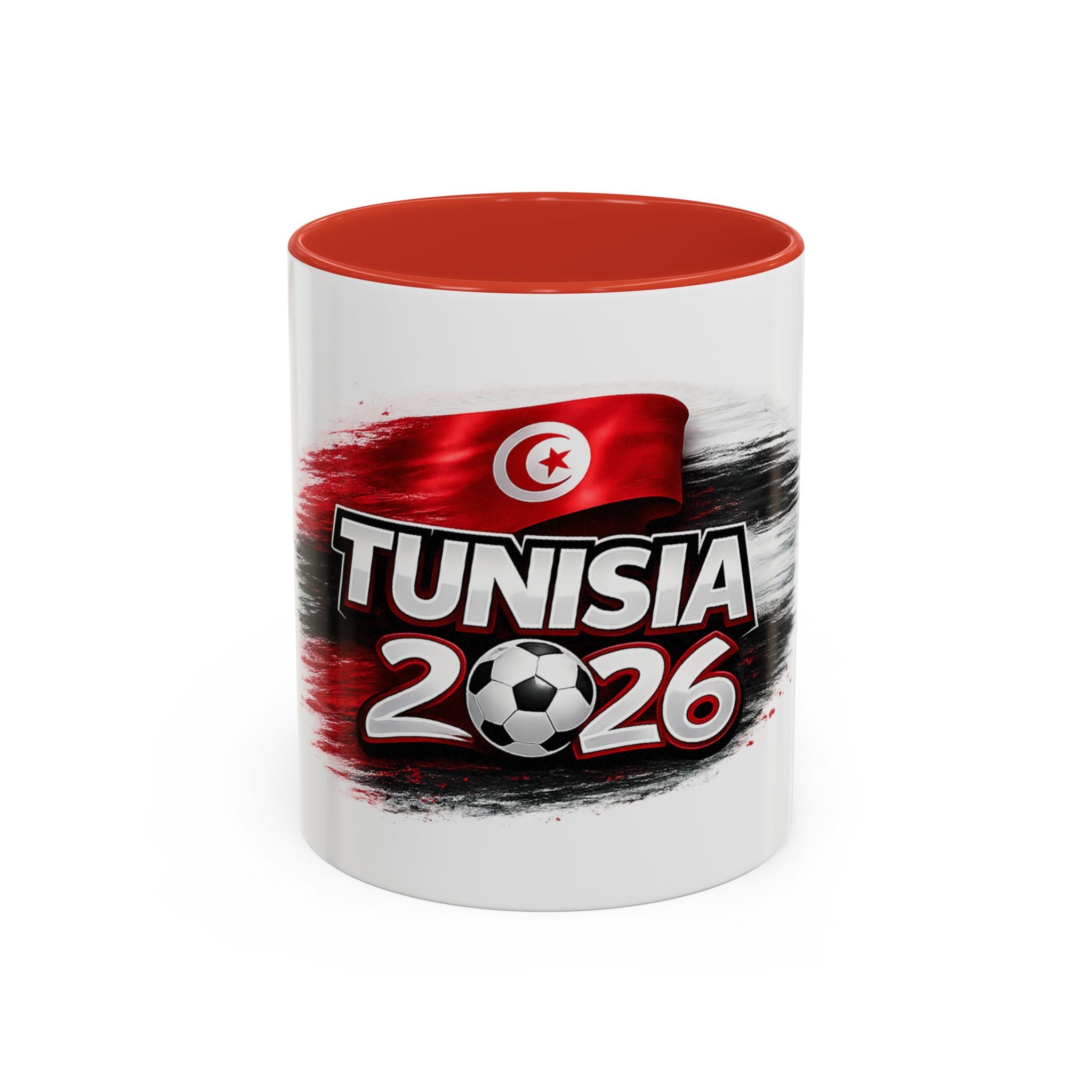 Tunisia 2026 Soccer Fan Coffee Mug — Tunisian Flag Accent (11/15oz)