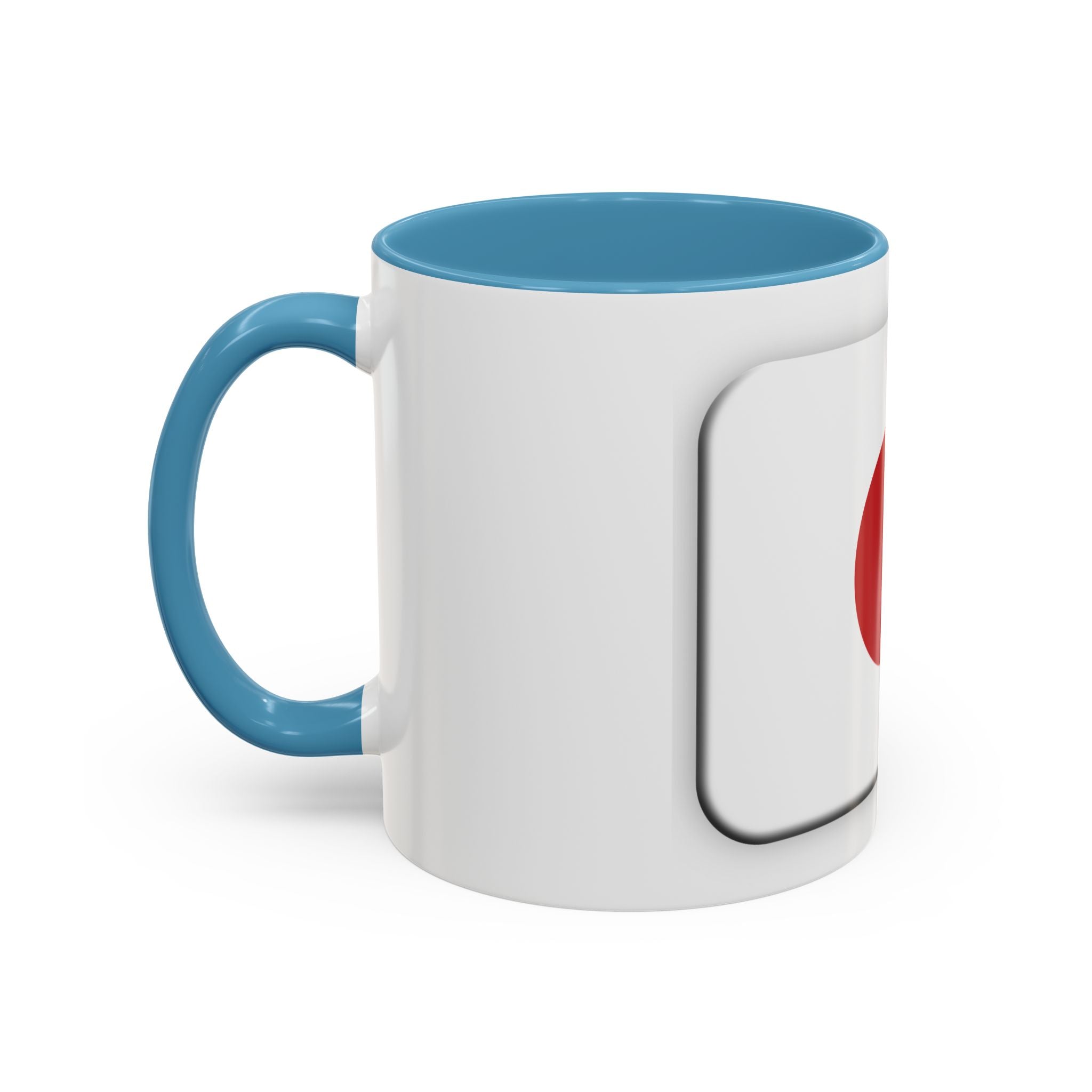 Japanese Minimal Red Dot Accent Coffee Mug — Modern Japanese Flag Inspired Ceramic Mug (11/15oz)