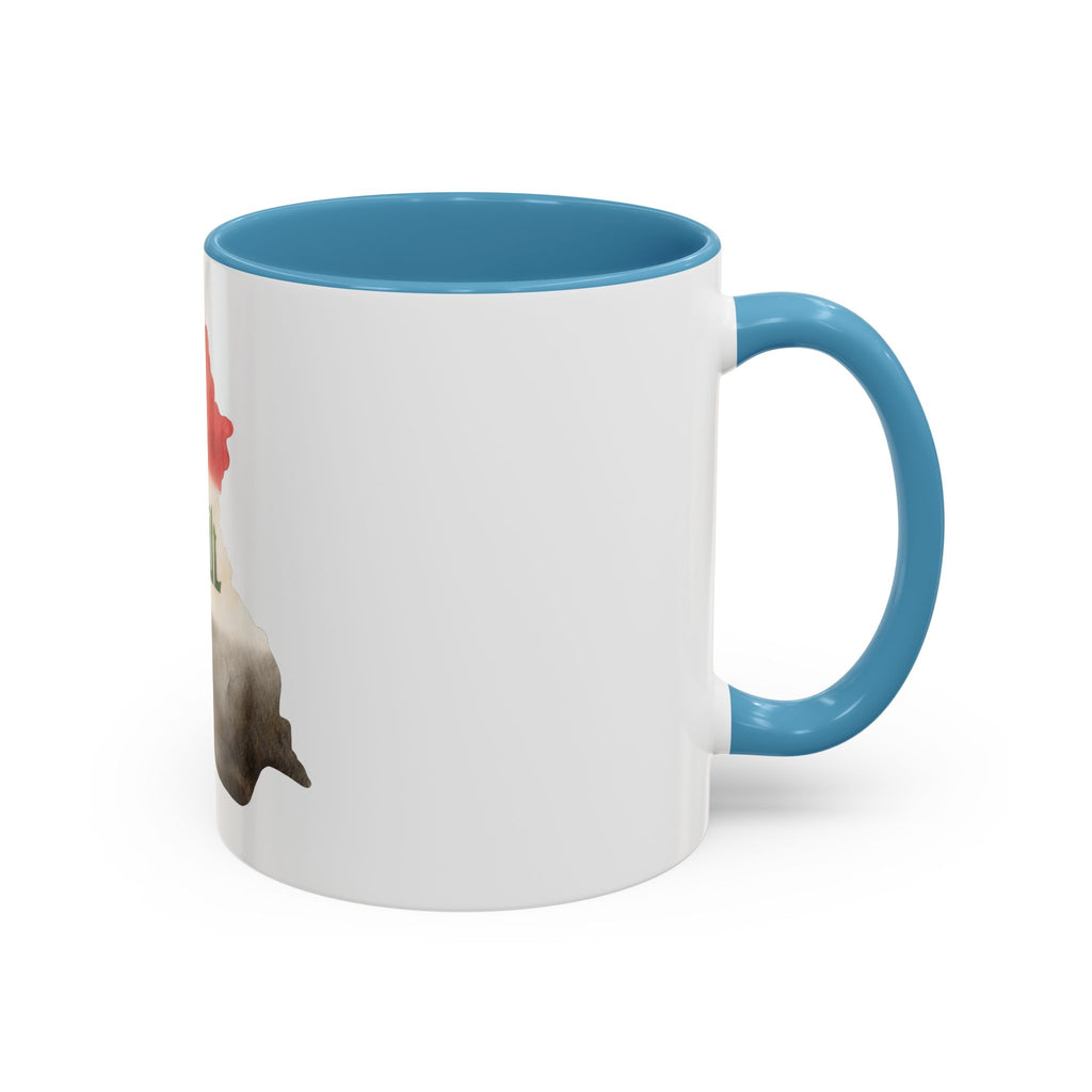 Iraq Flag Map Coffee Mug – Watercolor Baghdad Pride Accent Mug (11/15oz)