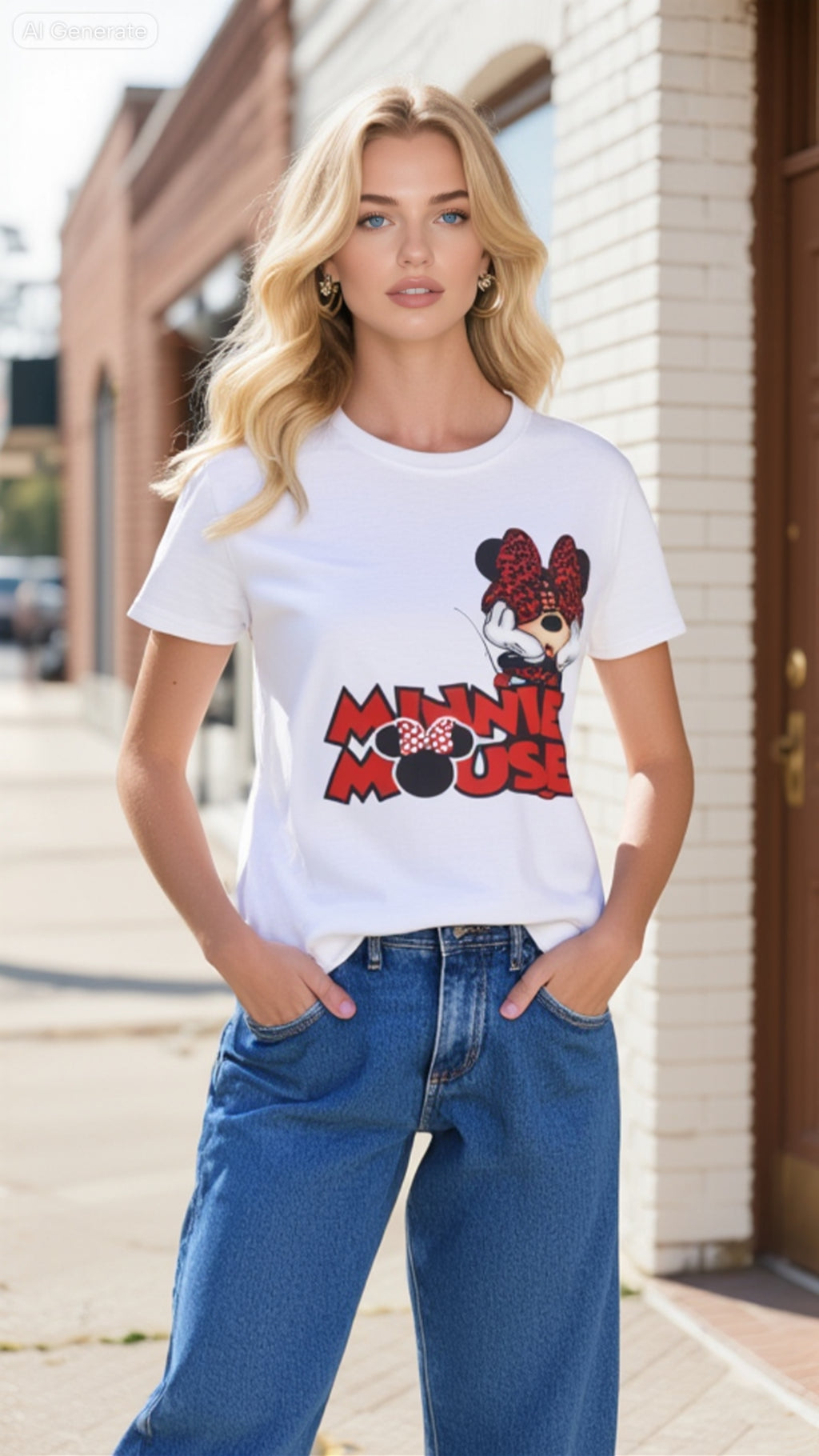 Minnie Mouse Leopard Bow T-Shirt — Retro Disney Graphic Tee